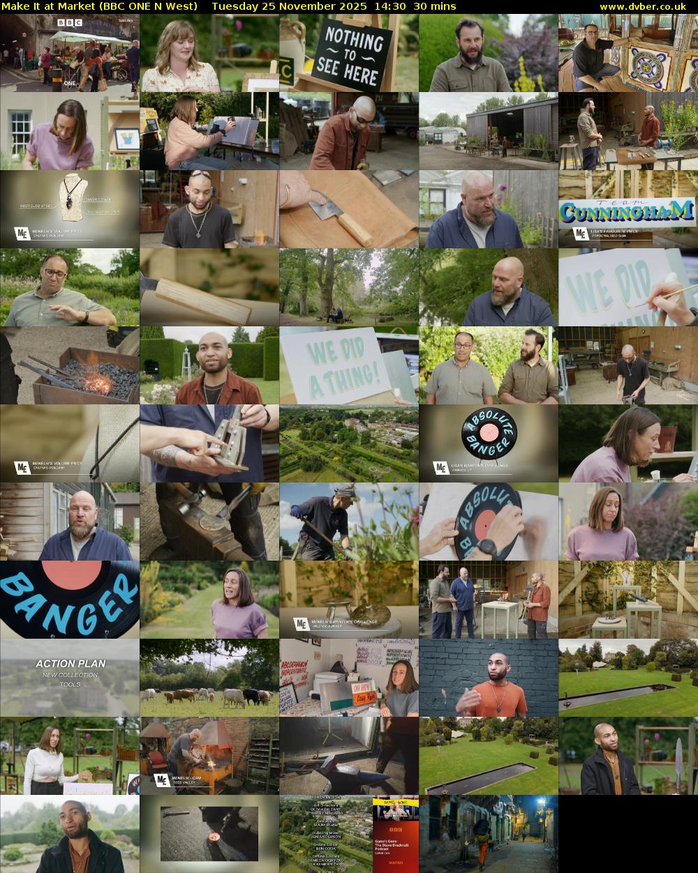 Make It at Market (BBC ONE N West) Tuesday 25 November 2025 14:30 - 15:00