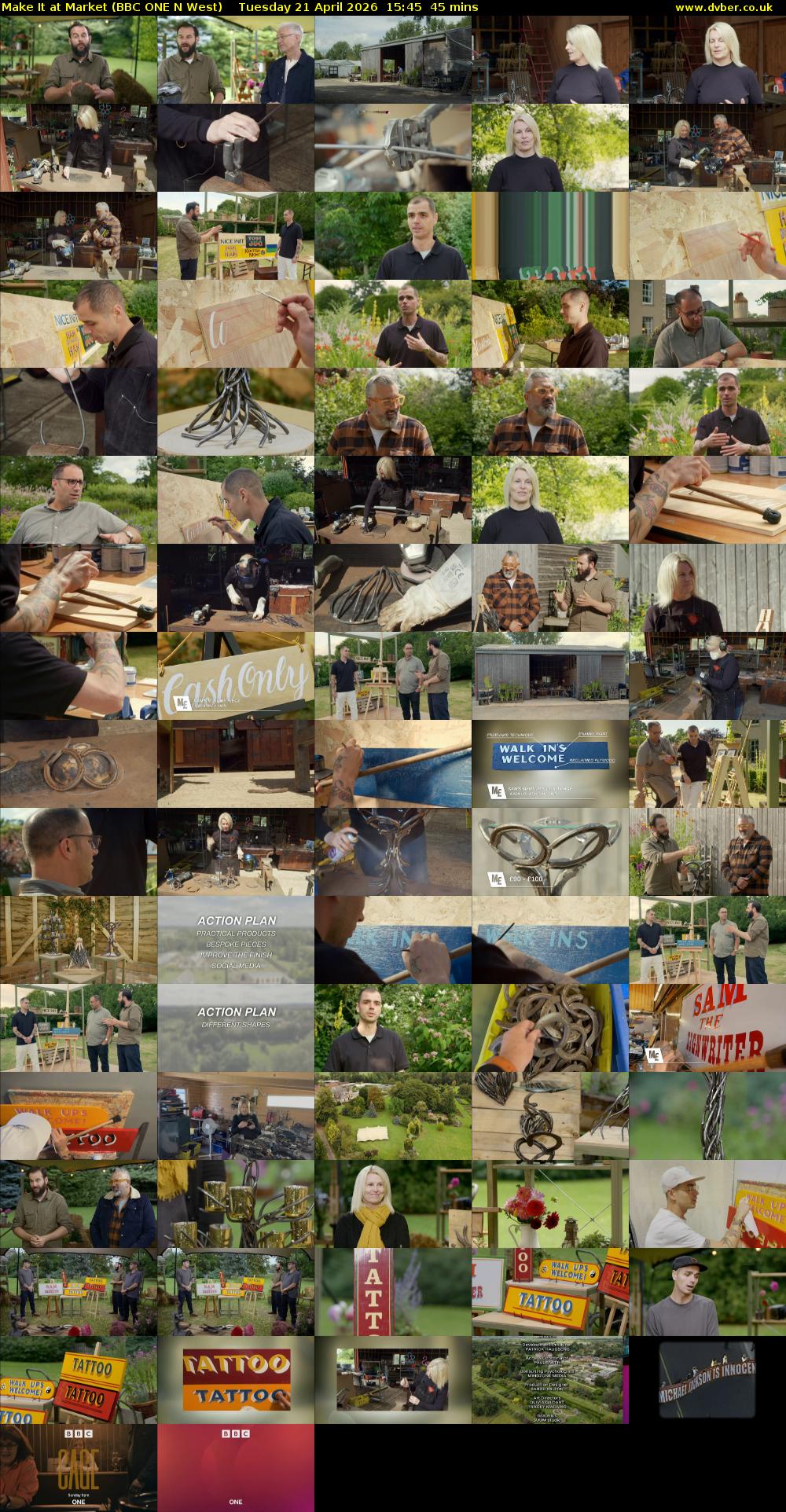 Make It at Market (BBC ONE N West) Tuesday 21 April 2026 15:45 - 16:30
