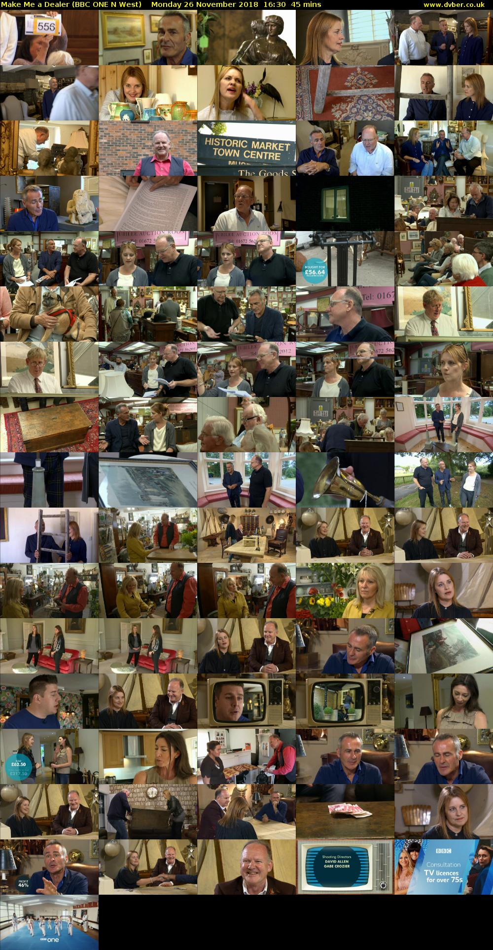 Make Me a Dealer (BBC ONE N West) Monday 26 November 2018 16:30 - 17:15