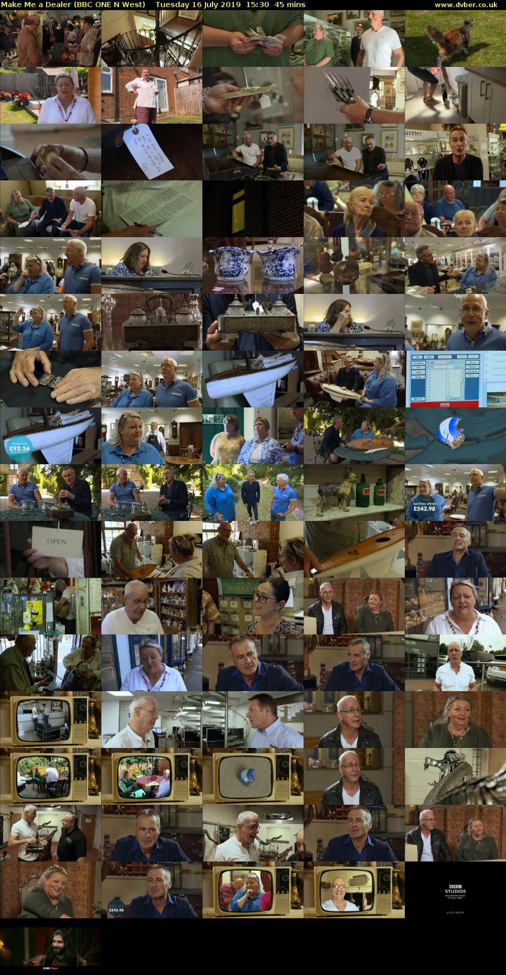 Make Me a Dealer (BBC ONE N West) Tuesday 16 July 2019 15:30 - 16:15