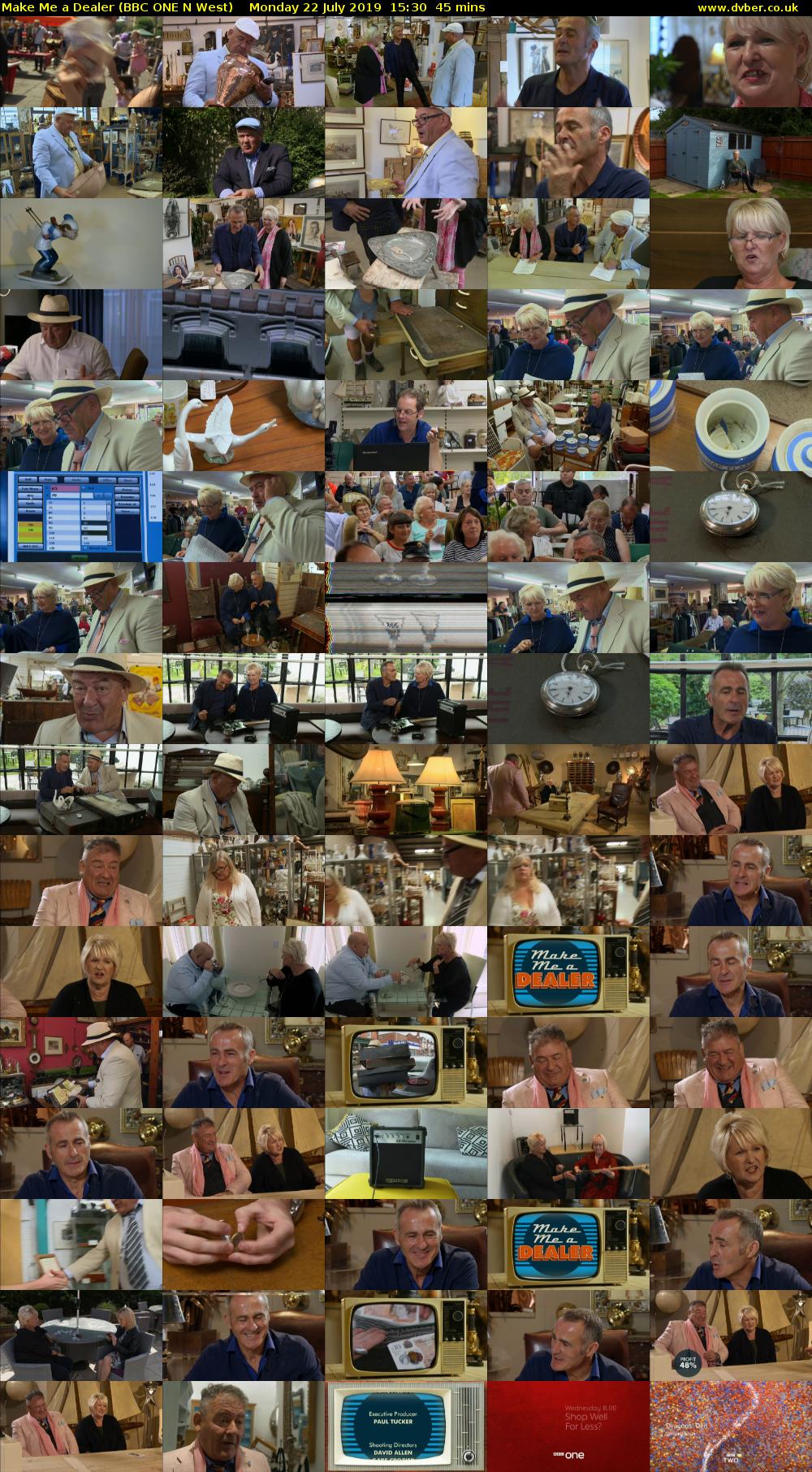 Make Me a Dealer (BBC ONE N West) Monday 22 July 2019 15:30 - 16:15