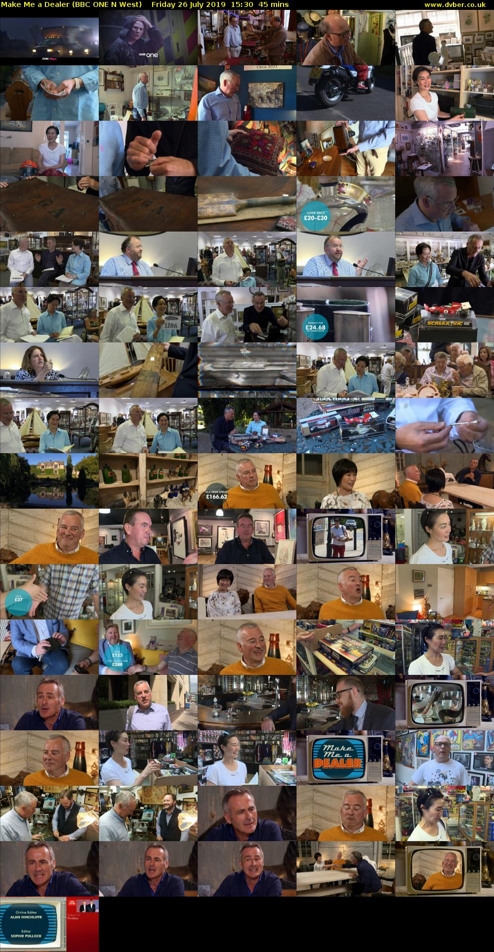 Make Me a Dealer (BBC ONE N West) Friday 26 July 2019 15:30 - 16:15