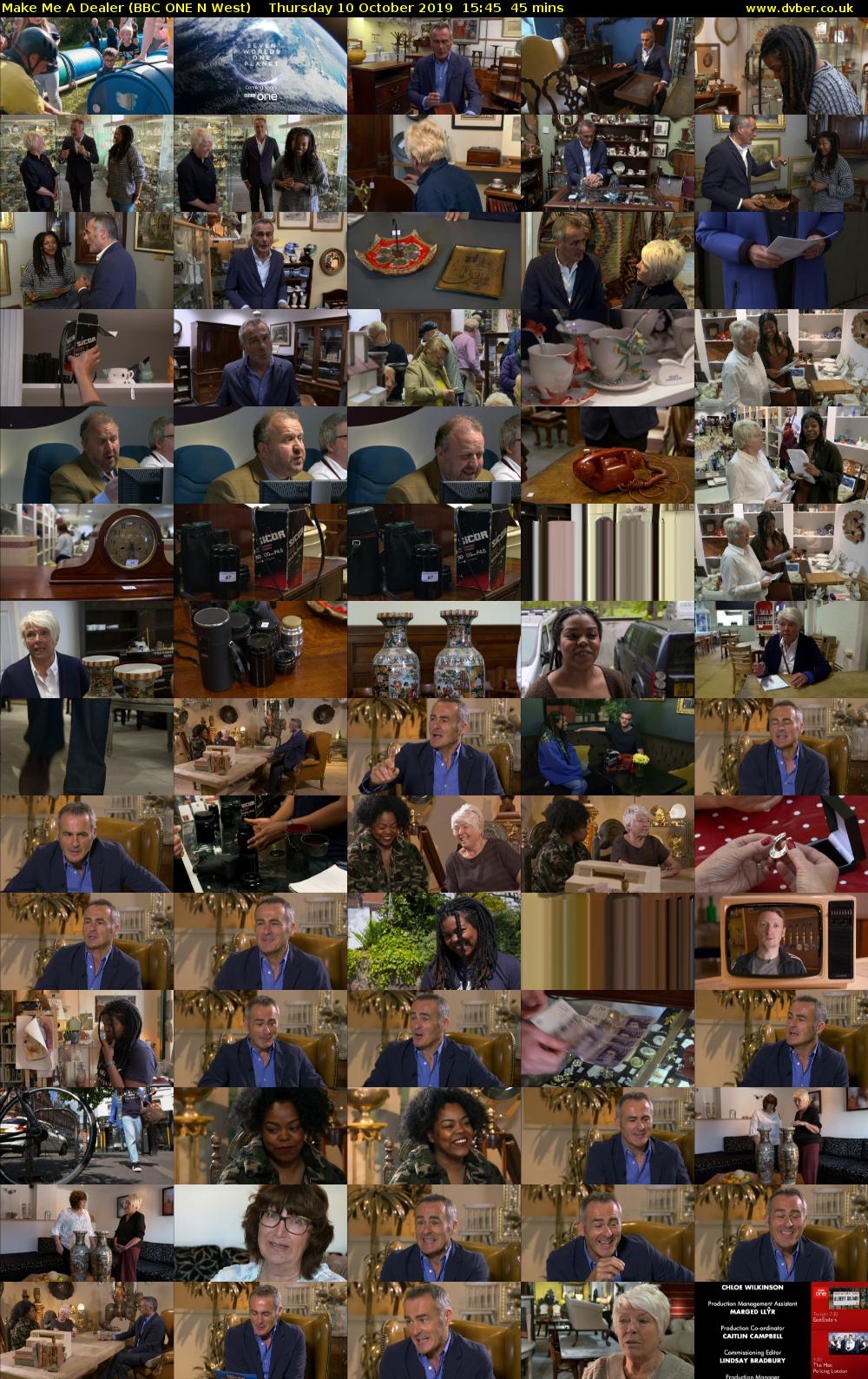 Make Me a Dealer (BBC ONE N West) Thursday 10 October 2019 15:45 - 16:30