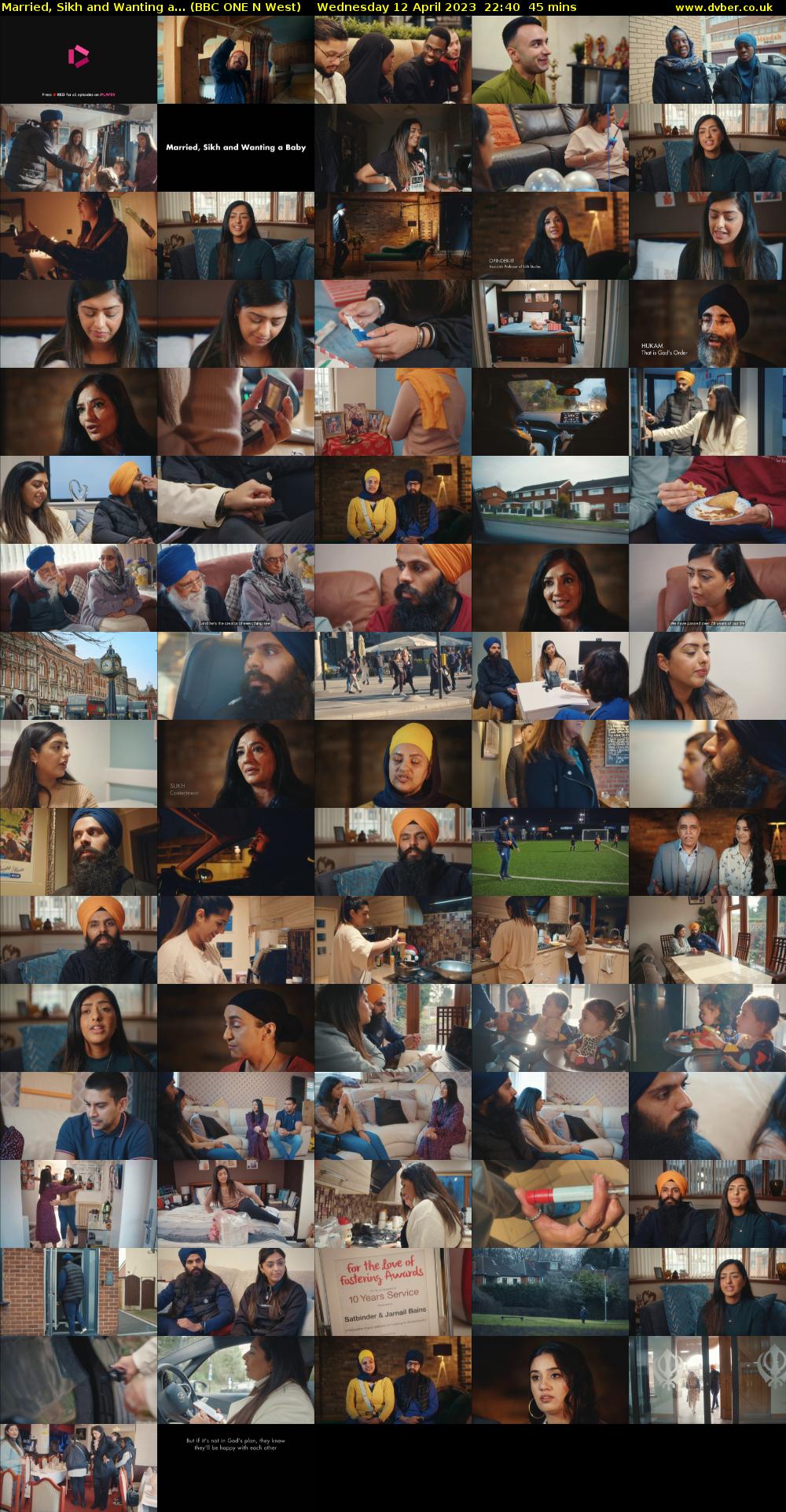 Married, Sikh and Wanting a... (BBC ONE N West) Wednesday 12 April 2023 22:40 - 23:25