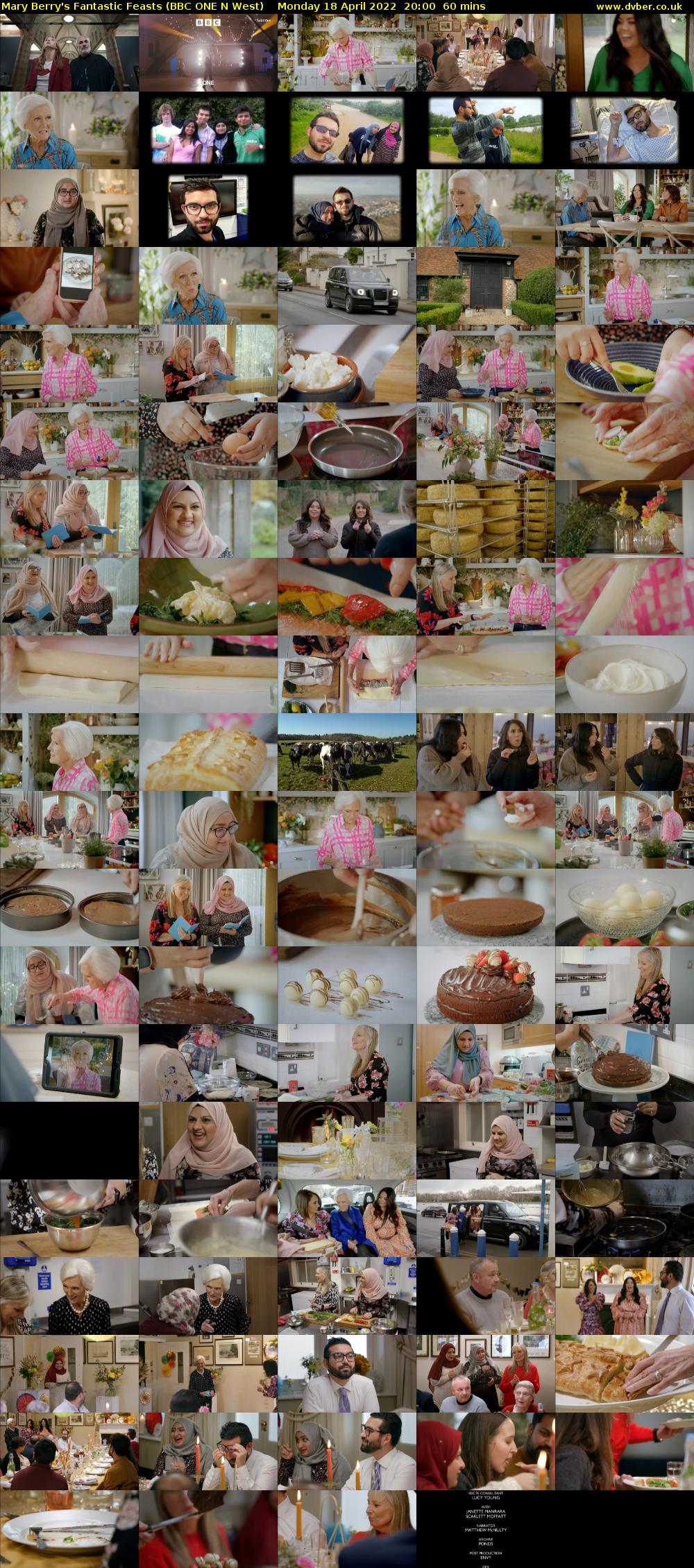 Mary Berry's Fantastic Feasts (BBC ONE N West) Monday 18 April 2022 20:00 - 21:00