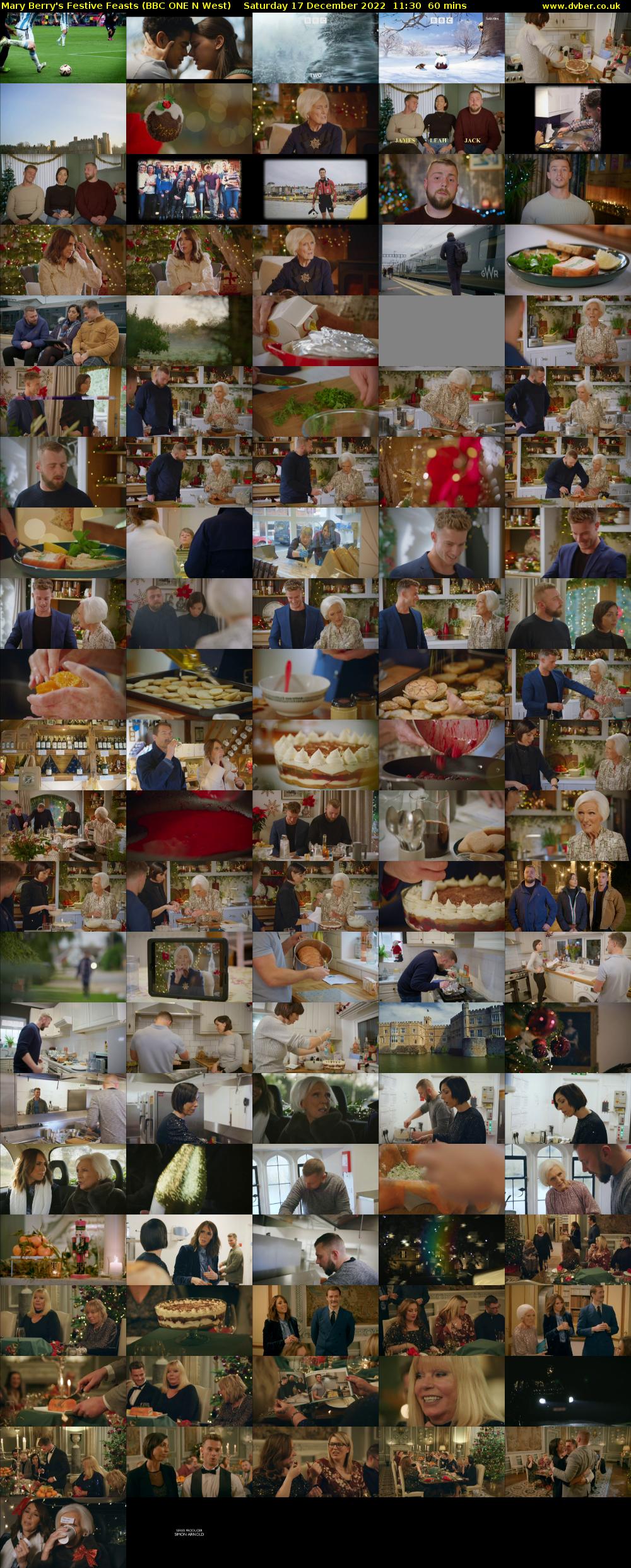 Mary Berry's Festive Feasts (BBC ONE N West) Saturday 17 December 2022 11:30 - 12:30