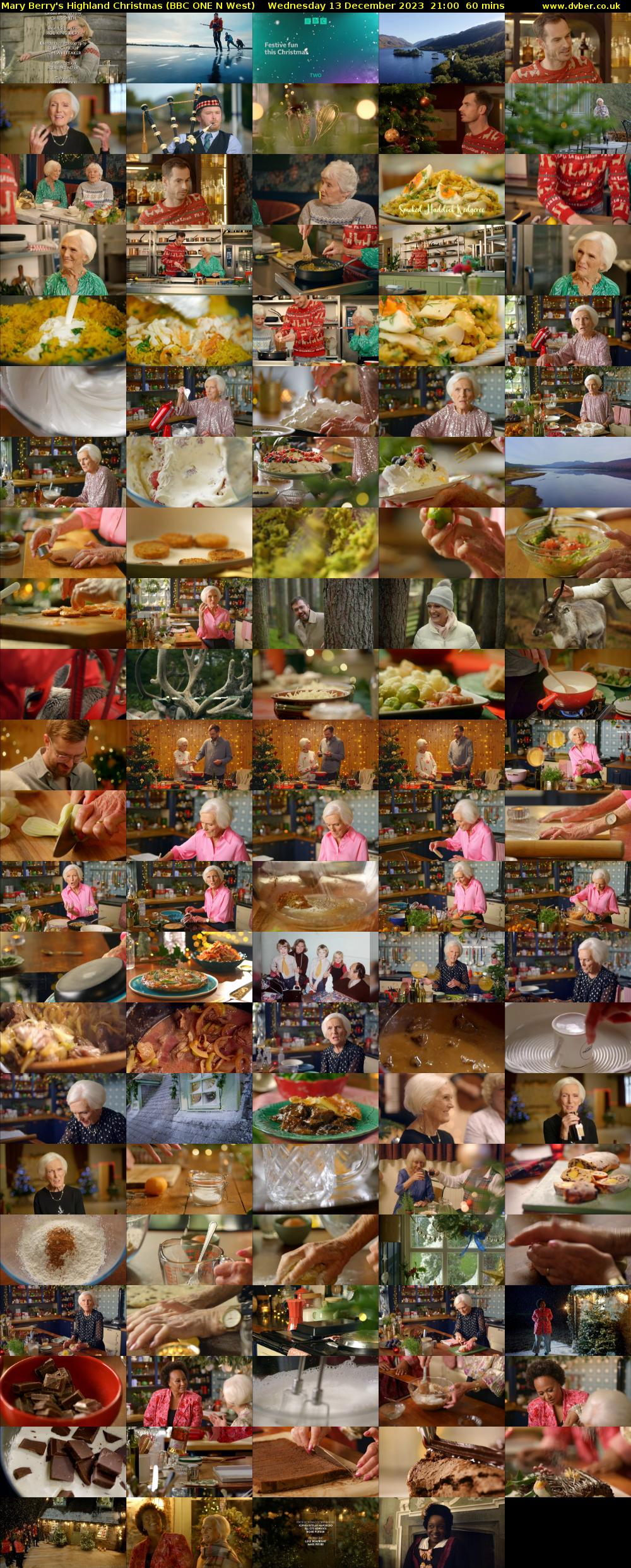 Mary Berry's Highland Christmas (BBC ONE N West) Wednesday 13 December 2023 21:00 - 22:00