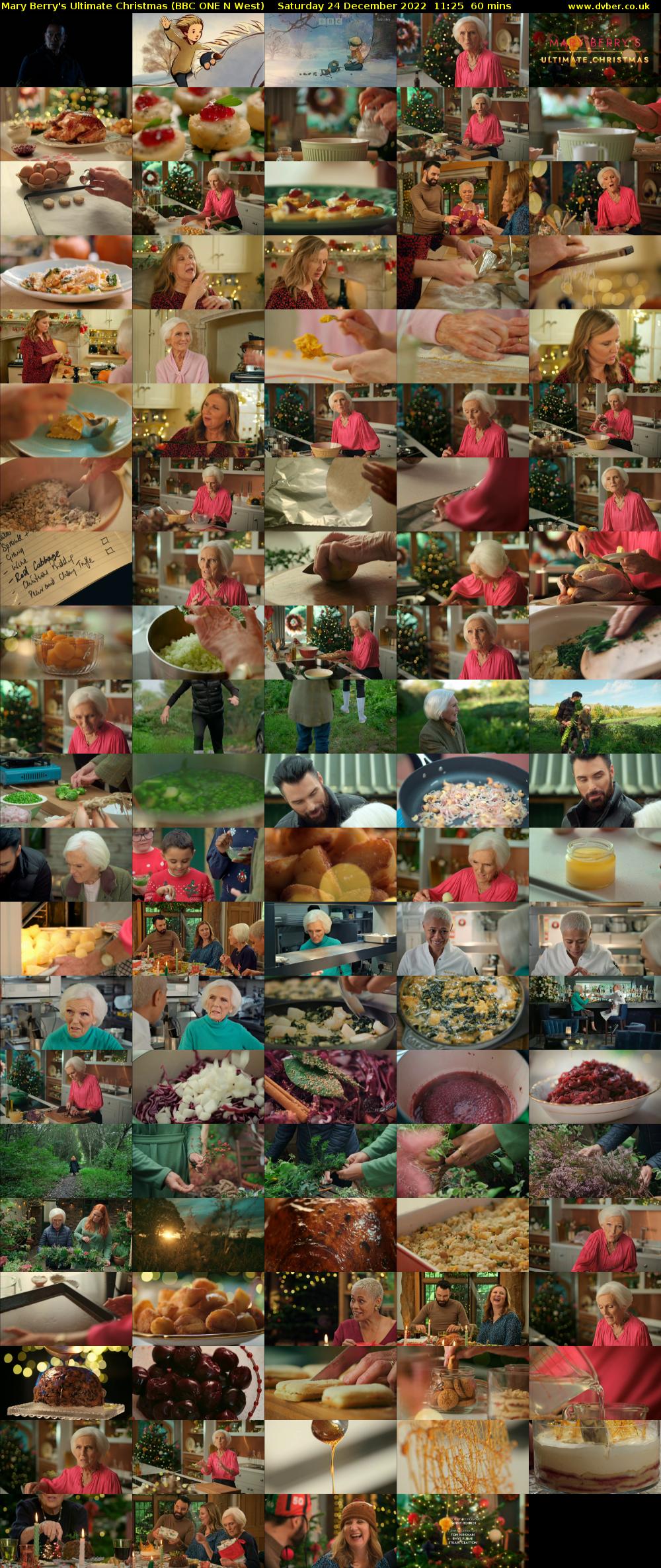 Mary Berry's Ultimate Christmas (BBC ONE N West) Saturday 24 December 2022 11:25 - 12:25