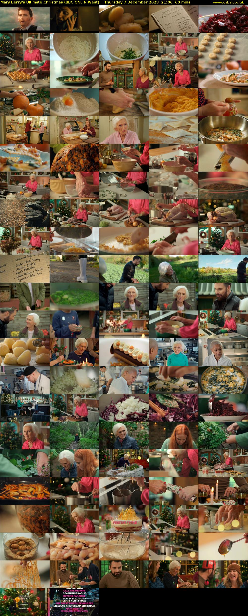 Mary Berry's Ultimate Christmas (BBC ONE N West) Thursday 7 December 2023 21:00 - 22:00