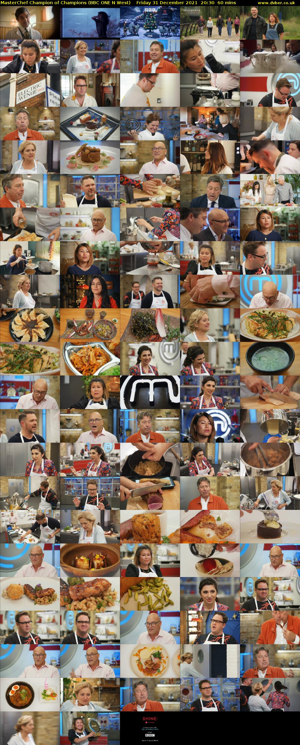 MasterChef Champion of Champions (BBC ONE N West) Friday 31 December 2021 20:30 - 21:30