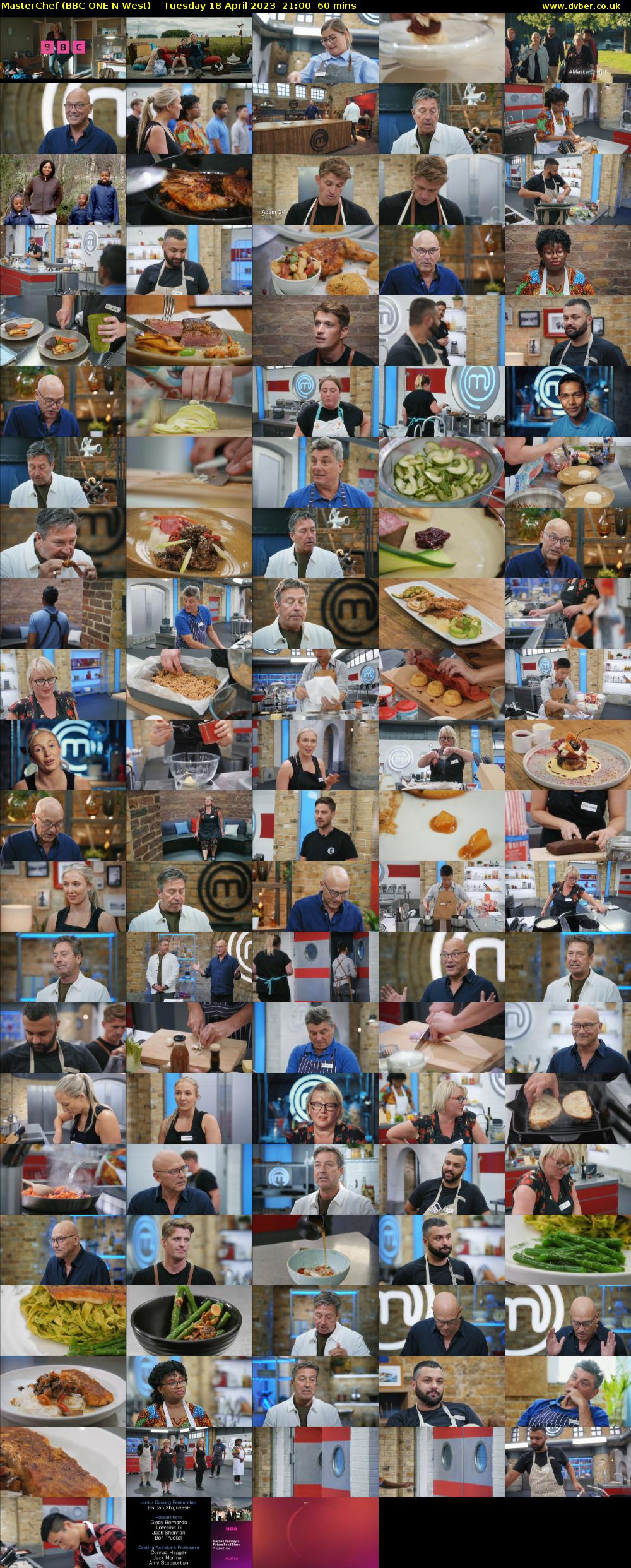 MasterChef (BBC ONE N West) Tuesday 18 April 2023 21:00 - 22:00