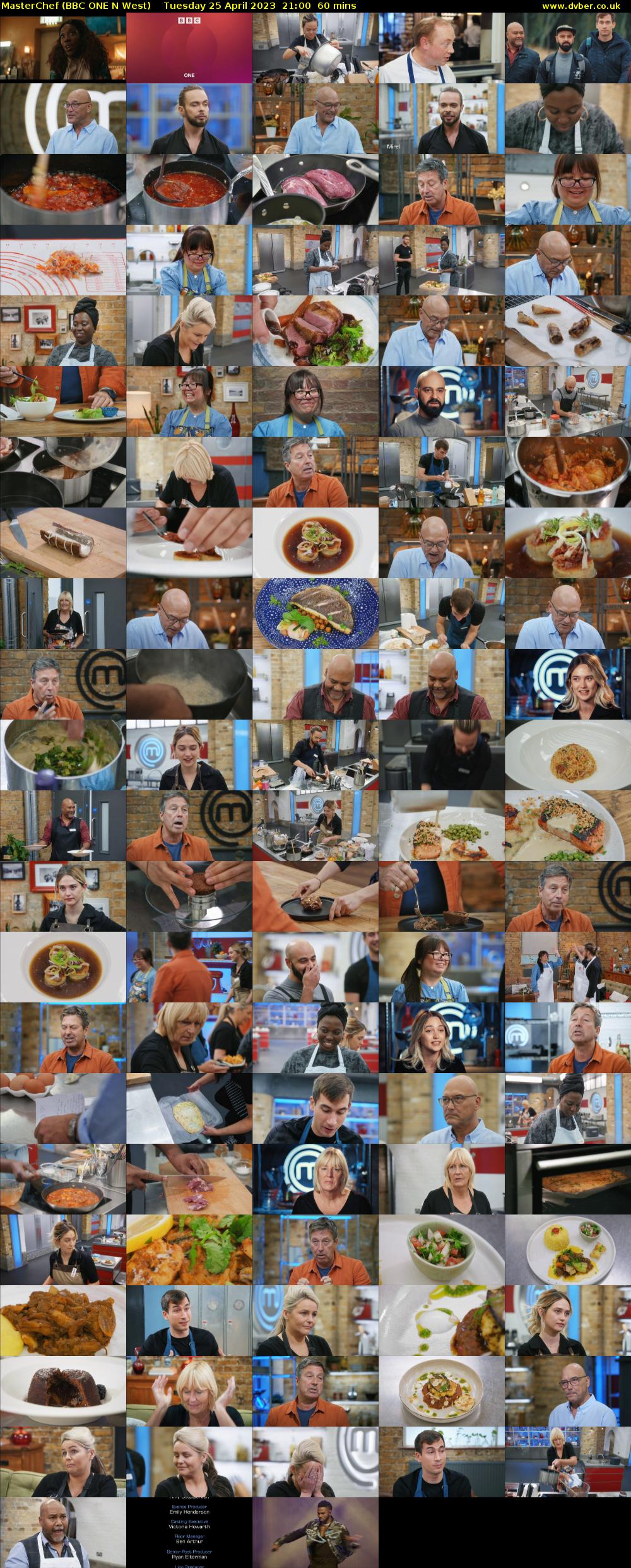 MasterChef (BBC ONE N West) Tuesday 25 April 2023 21:00 - 22:00