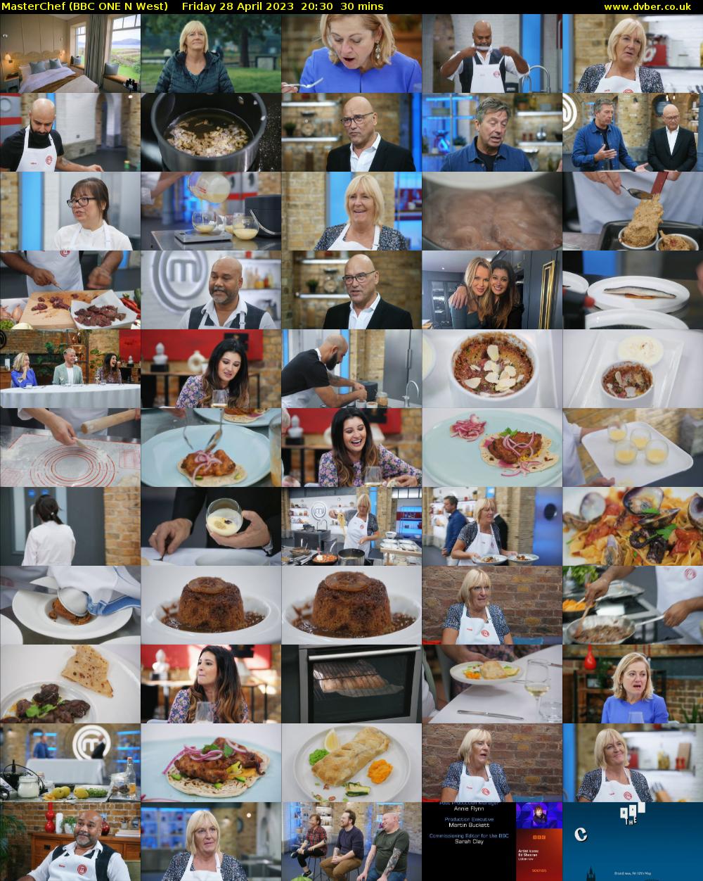 MasterChef (BBC ONE N West) Friday 28 April 2023 20:30 - 21:00