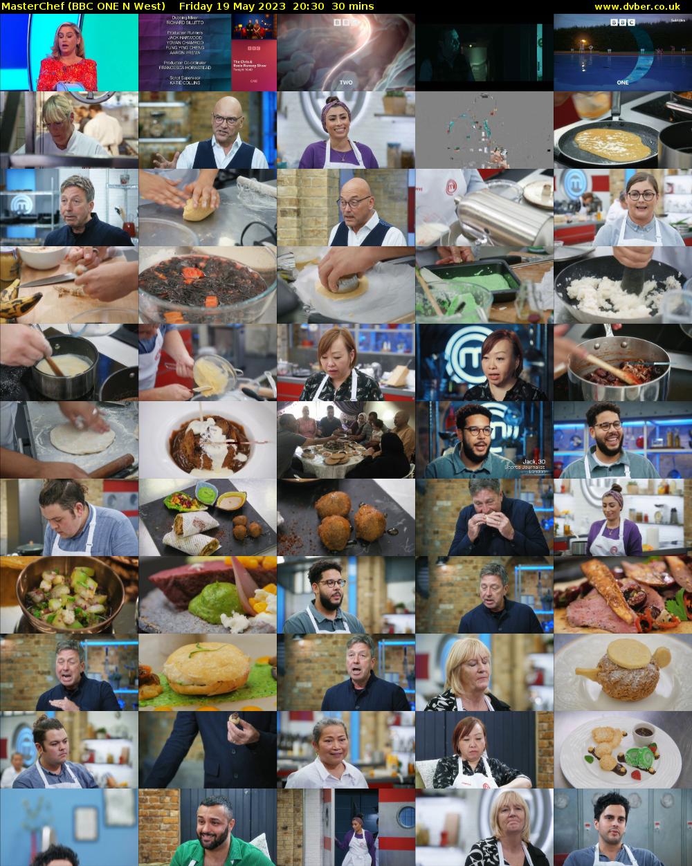 MasterChef (BBC ONE N West) Friday 19 May 2023 20:30 - 21:00