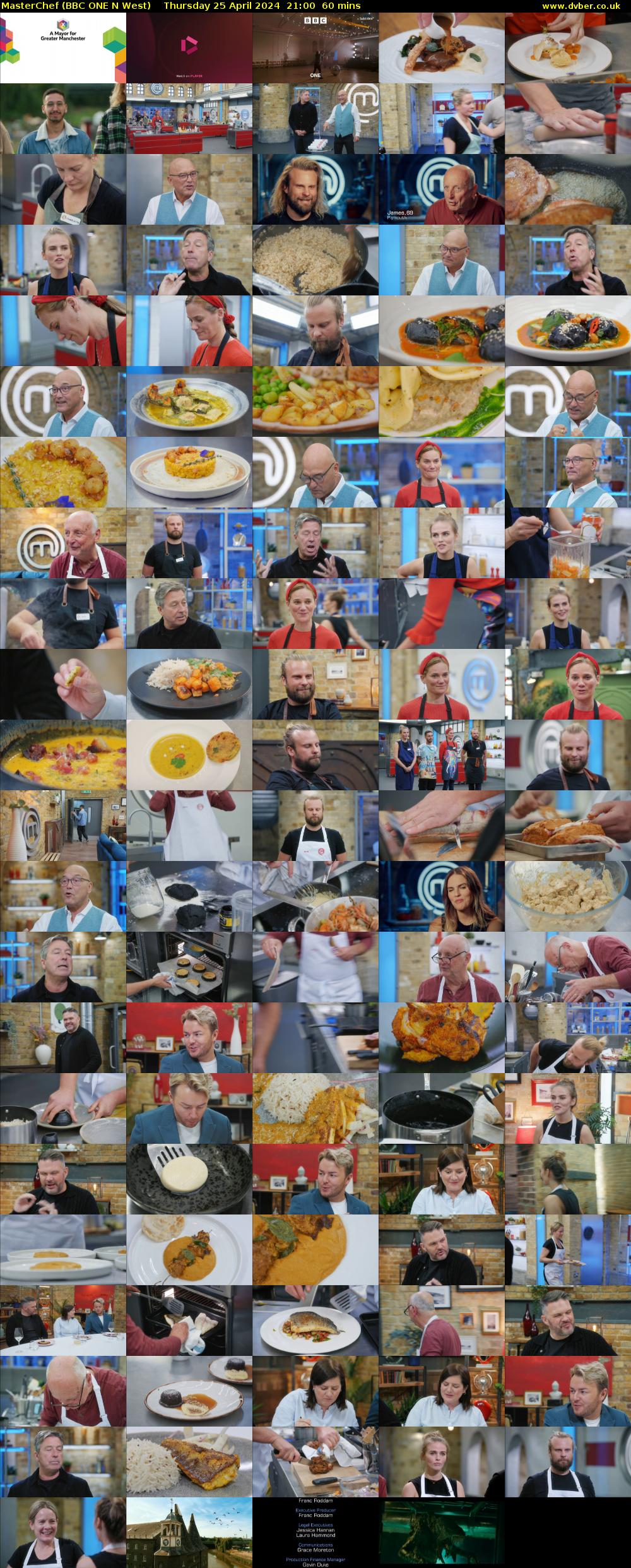 MasterChef (BBC ONE N West) Thursday 25 April 2024 21:00 - 22:00