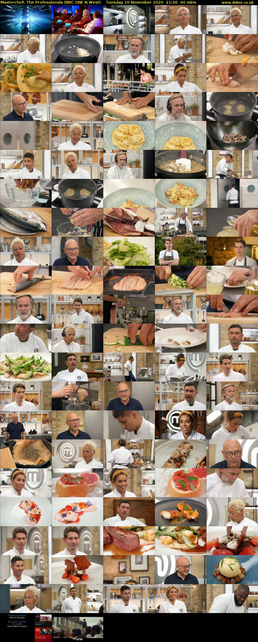 Masterchef: The Professionals (BBC ONE N West) Tuesday 10 November 2020 21:00 - 22:00