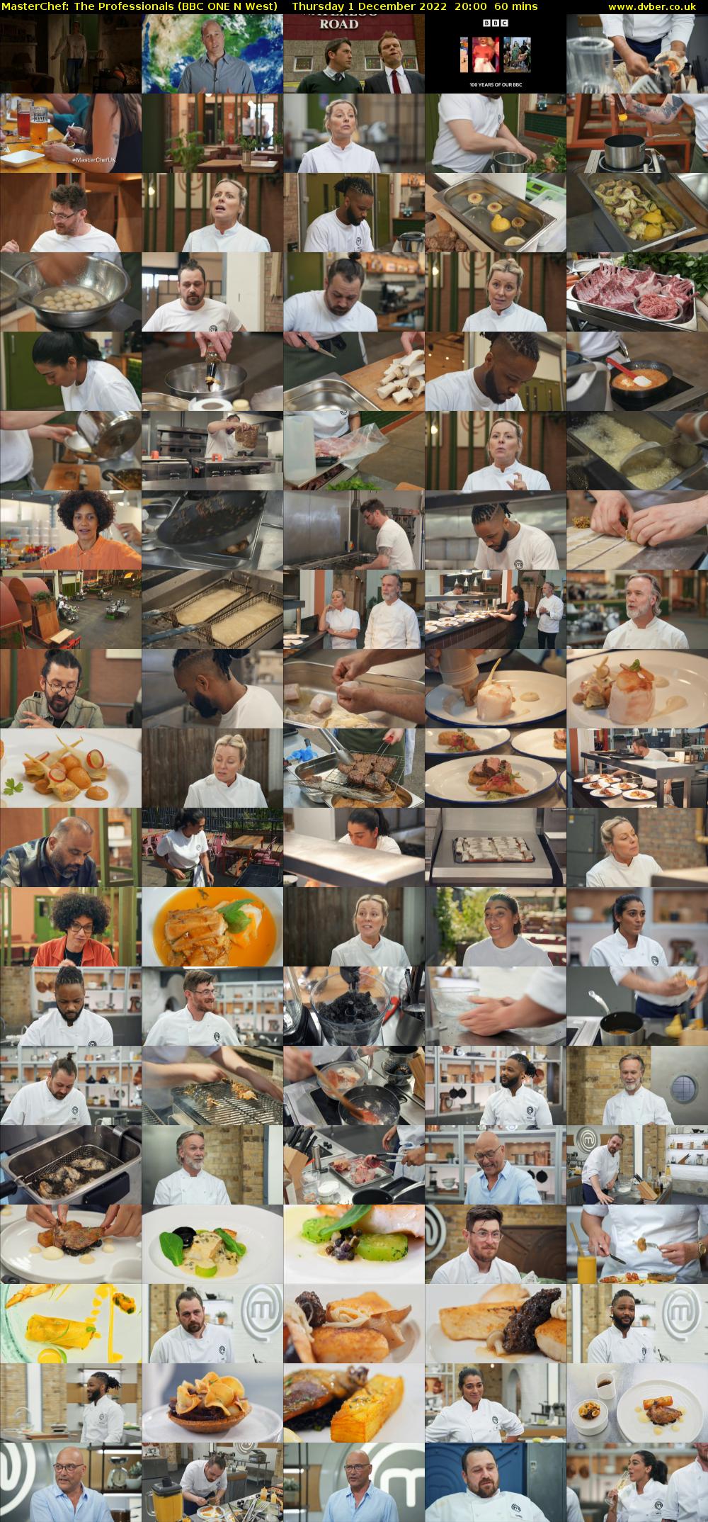 Masterchef: The Professionals (BBC ONE N West) Thursday 1 December 2022 20:00 - 21:00