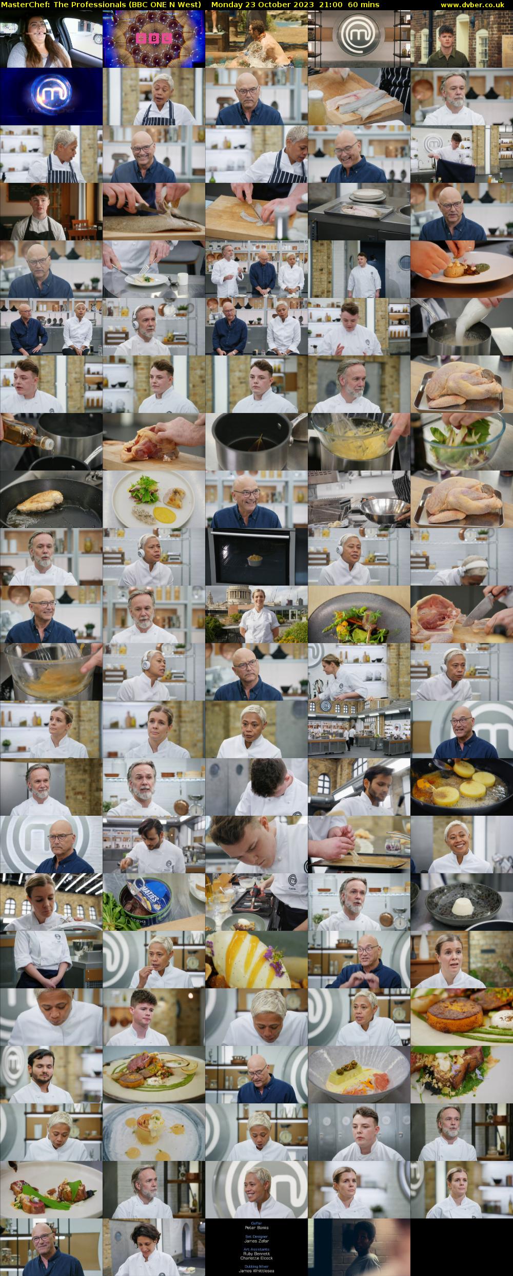 Masterchef: The Professionals (BBC ONE N West) Monday 23 October 2023 21:00 - 22:00
