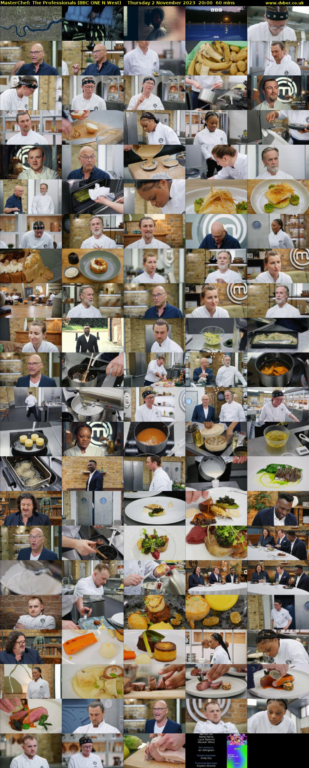 Masterchef: The Professionals (BBC ONE N West) Thursday 2 November 2023 20:00 - 21:00
