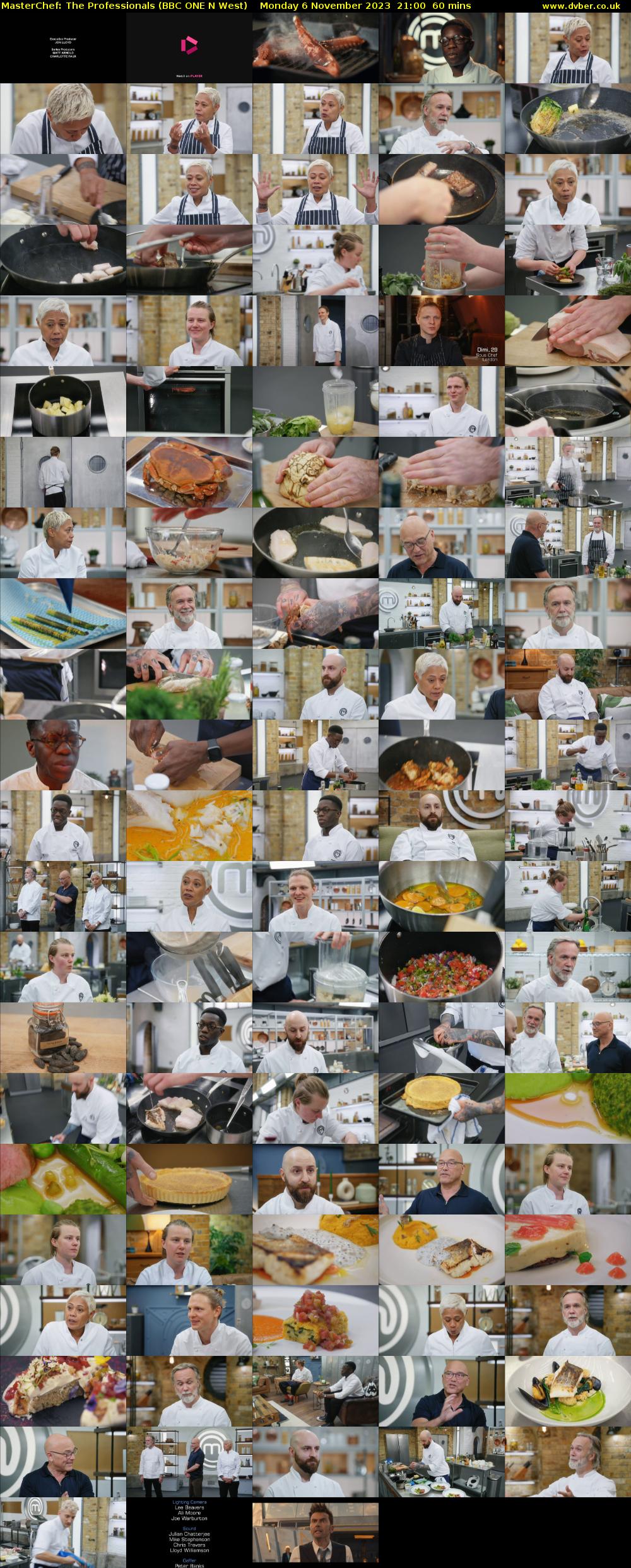 Masterchef: The Professionals (BBC ONE N West) Monday 6 November 2023 21:00 - 22:00