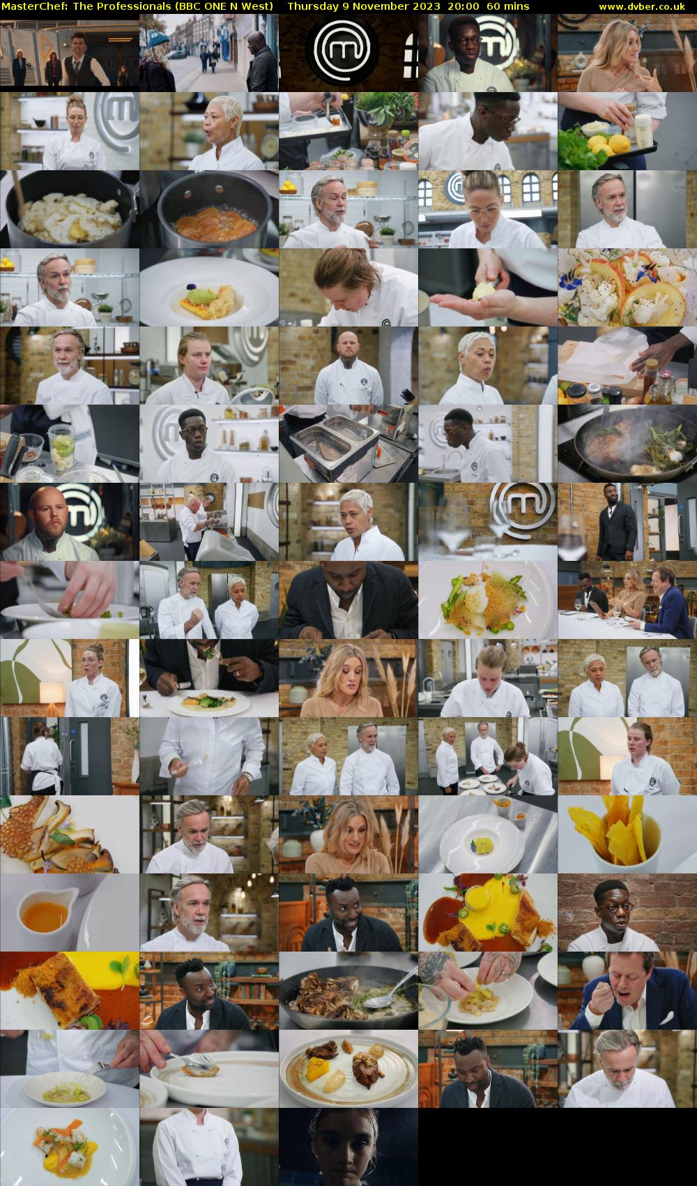 Masterchef: The Professionals (BBC ONE N West) Thursday 9 November 2023 20:00 - 21:00