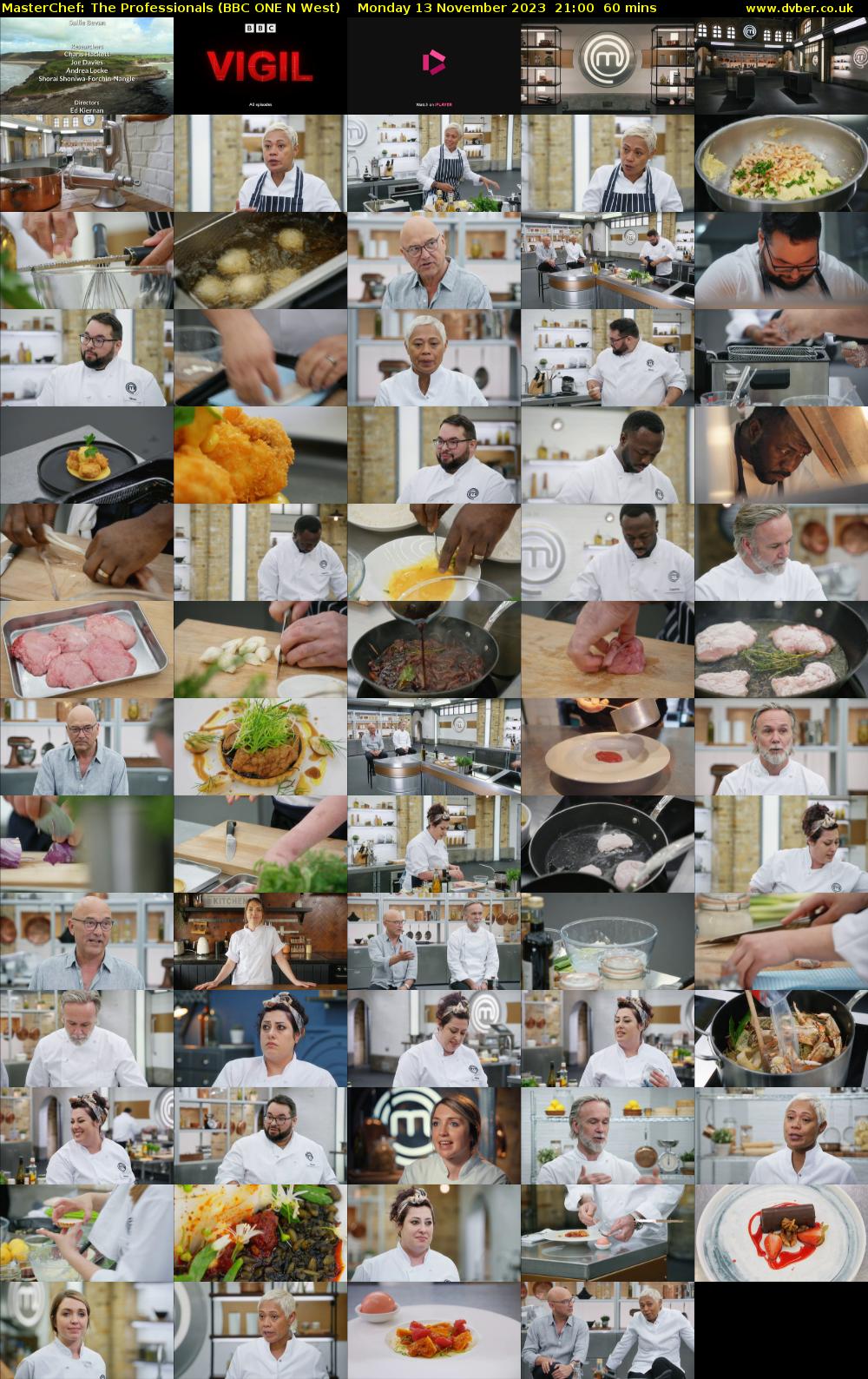 Masterchef: The Professionals (BBC ONE N West) Monday 13 November 2023 21:00 - 22:00