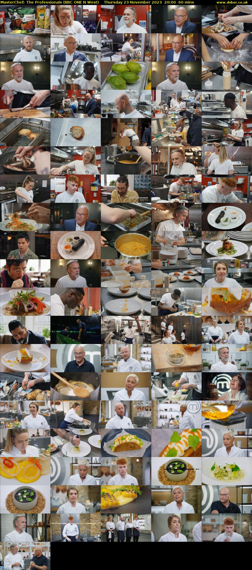 Masterchef: The Professionals (BBC ONE N West) Thursday 23 November 2023 20:00 - 21:00