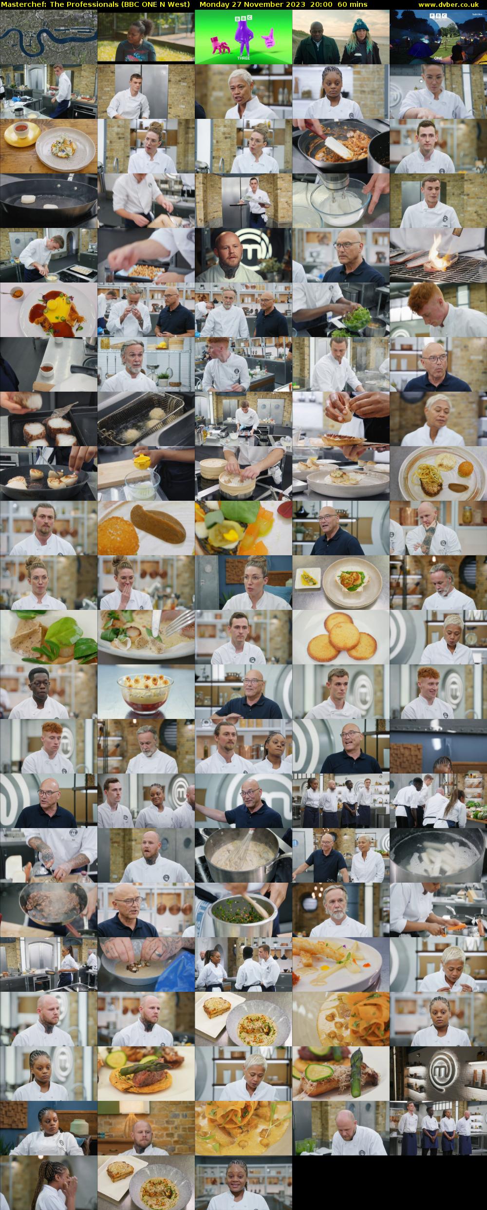 Masterchef: The Professionals (BBC ONE N West) Monday 27 November 2023 20:00 - 21:00