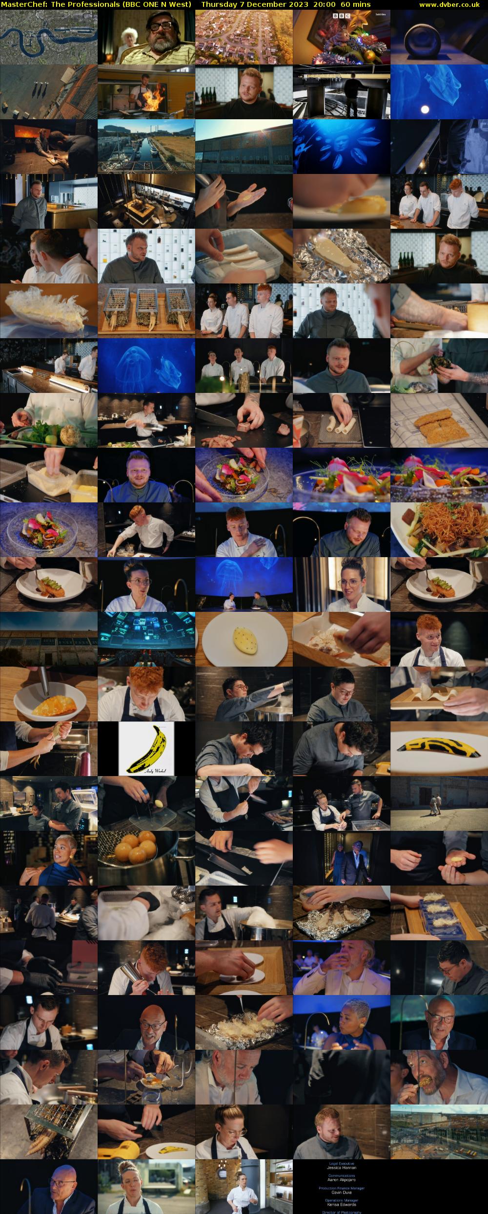 Masterchef: The Professionals (BBC ONE N West) Thursday 7 December 2023 20:00 - 21:00