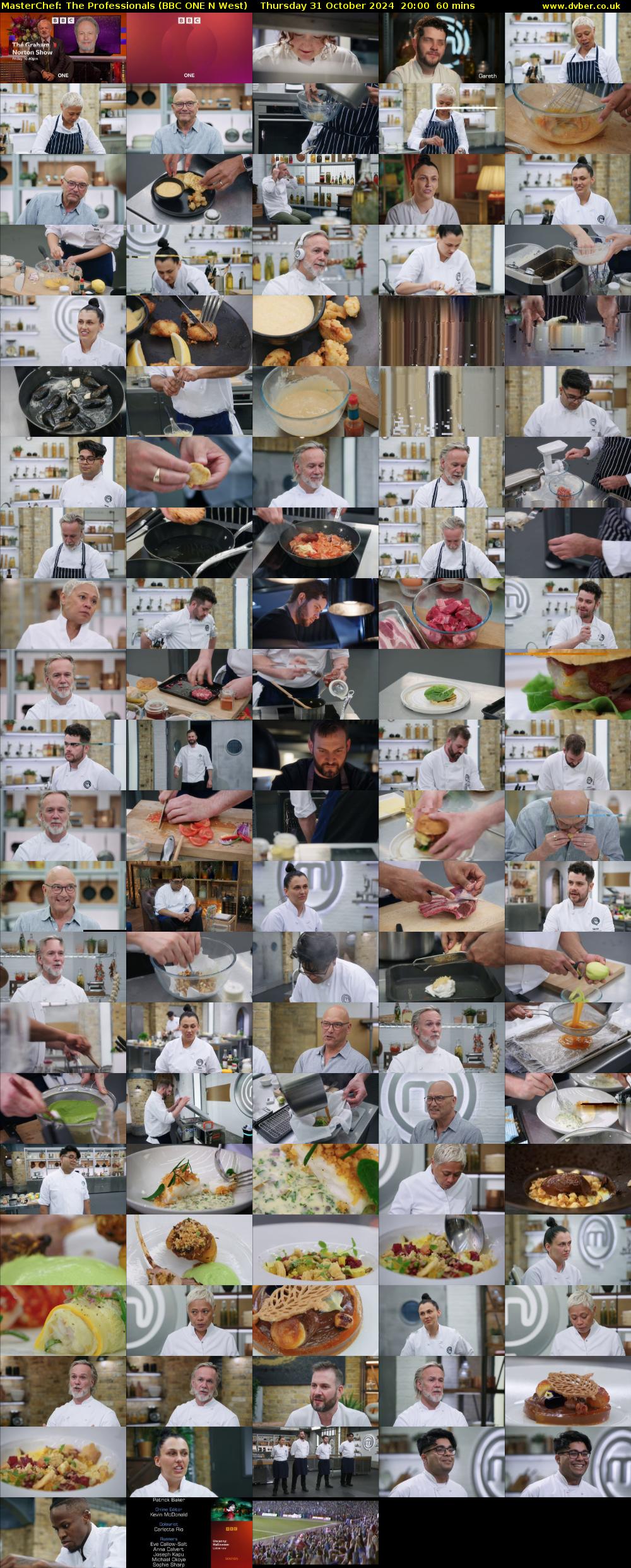 Masterchef: The Professionals (BBC ONE N West) Thursday 31 October 2024 20:00 - 21:00
