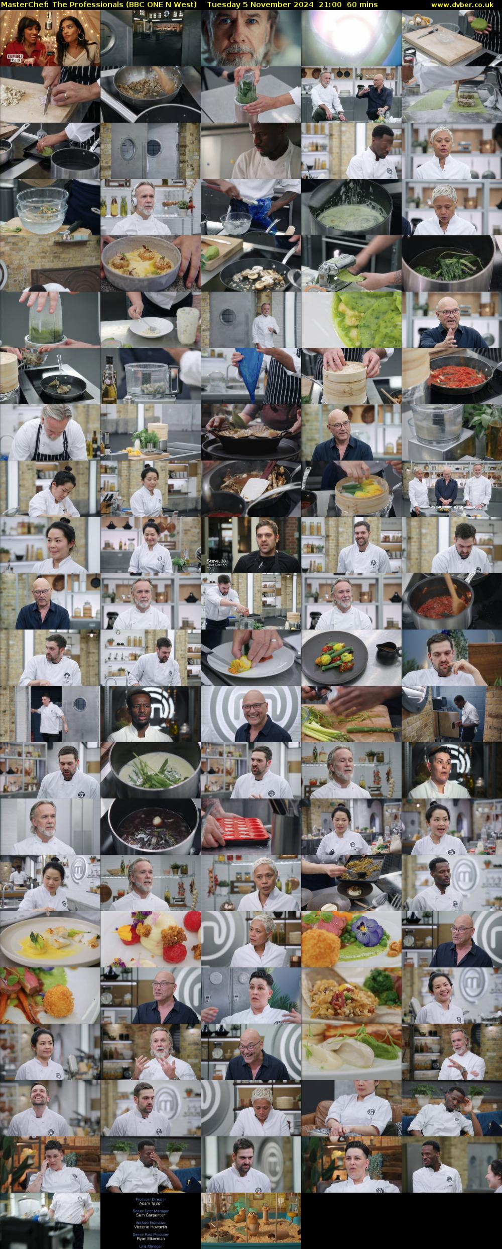 Masterchef: The Professionals (BBC ONE N West) Tuesday 5 November 2024 21:00 - 22:00