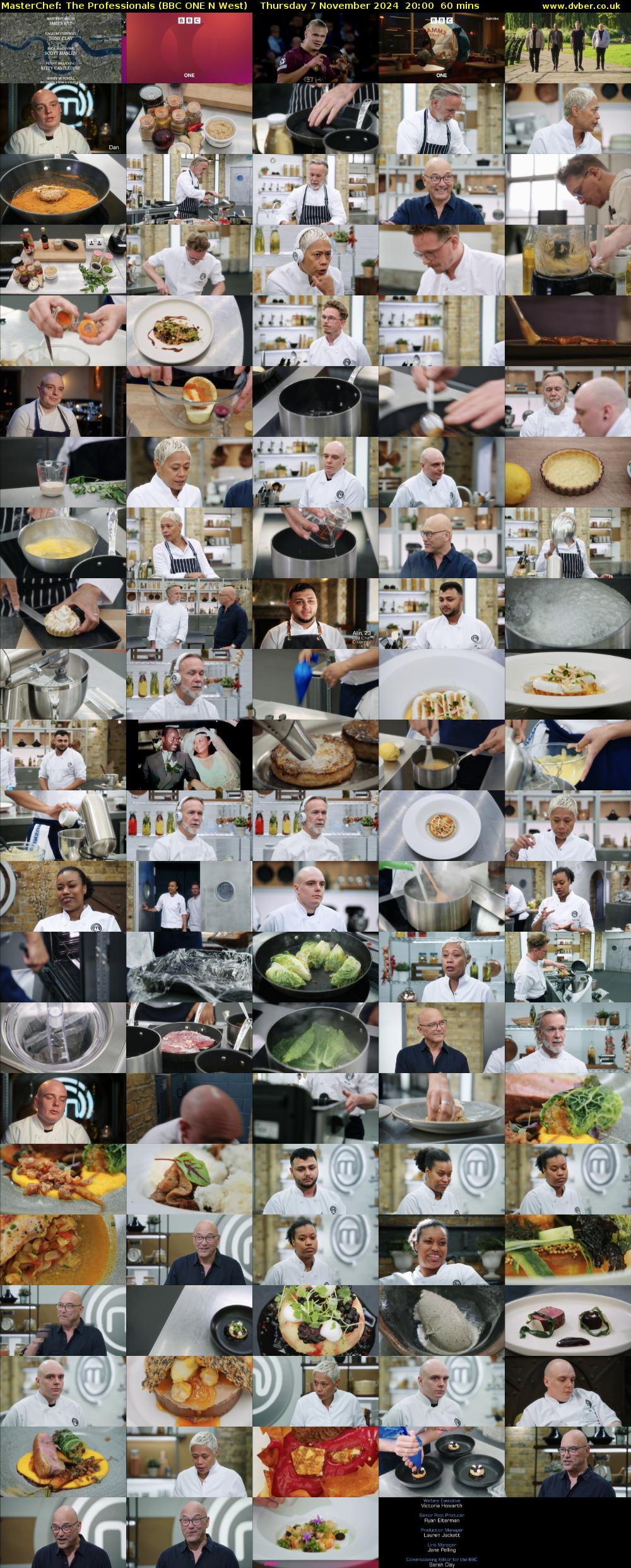 Masterchef: The Professionals (BBC ONE N West) Thursday 7 November 2024 20:00 - 21:00