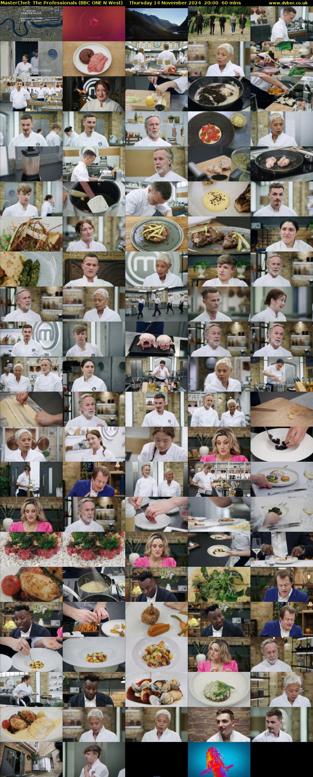 Masterchef: The Professionals (BBC ONE N West) Thursday 14 November 2024 20:00 - 21:00