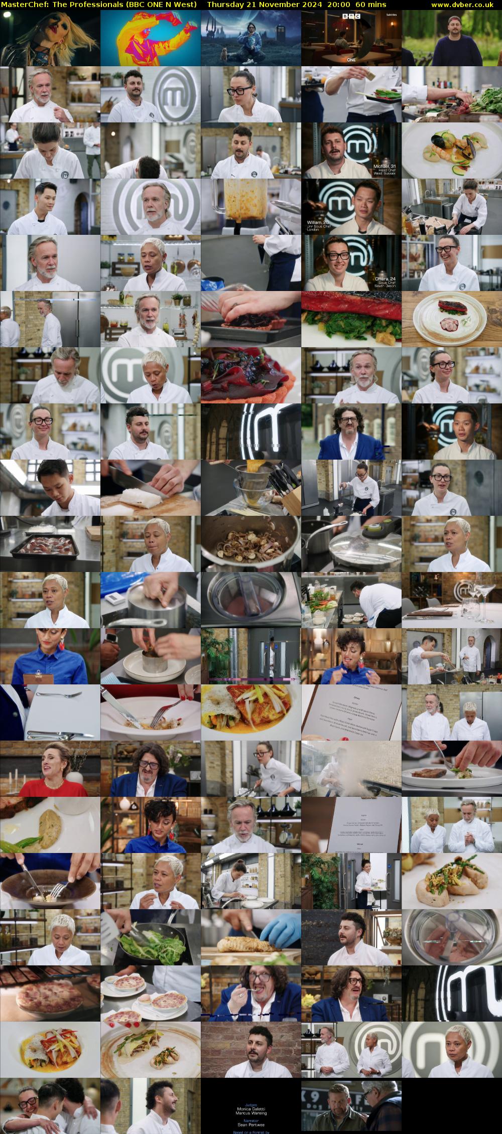 Masterchef: The Professionals (BBC ONE N West) Thursday 21 November 2024 20:00 - 21:00