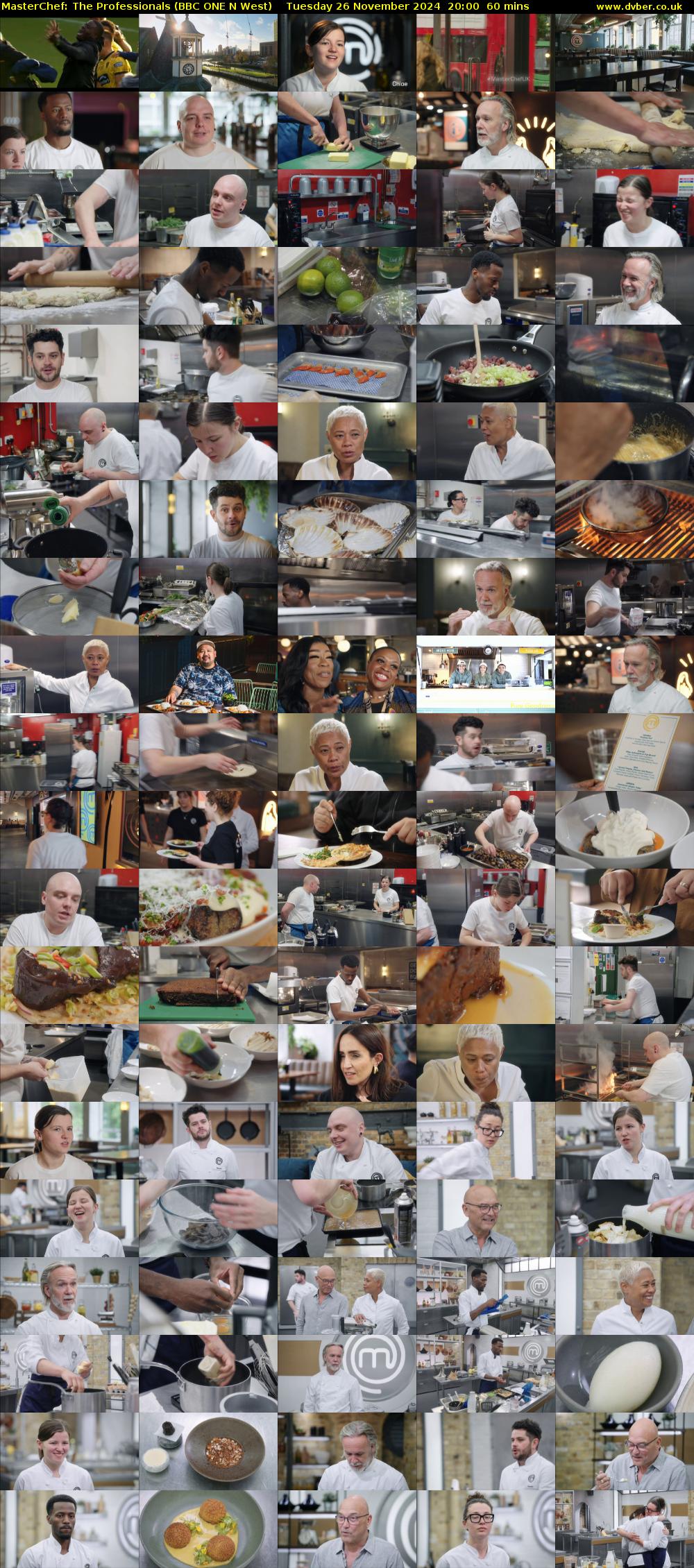 Masterchef: The Professionals (BBC ONE N West) Tuesday 26 November 2024 20:00 - 21:00