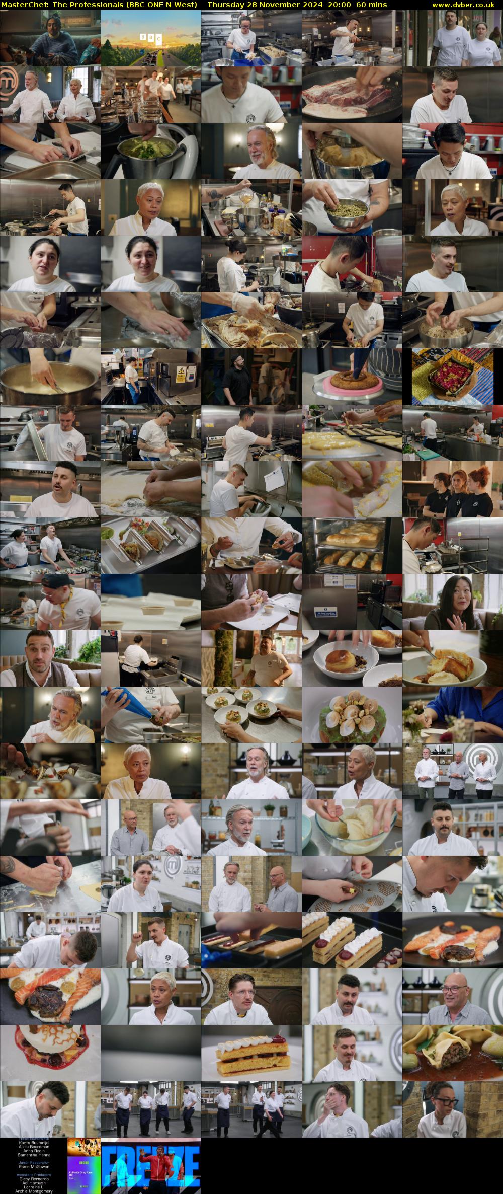 Masterchef: The Professionals (BBC ONE N West) Thursday 28 November 2024 20:00 - 21:00