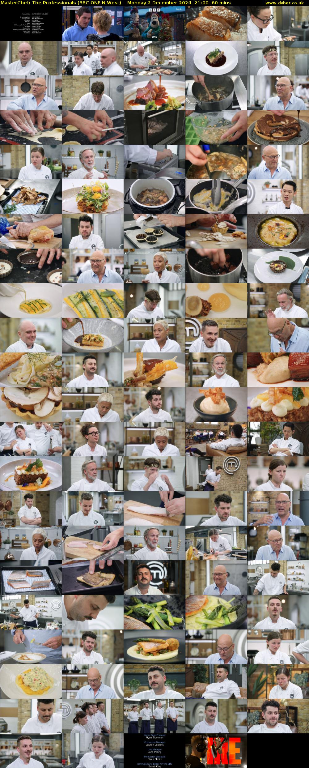 Masterchef: The Professionals (BBC ONE N West) Monday 2 December 2024 21:00 - 22:00