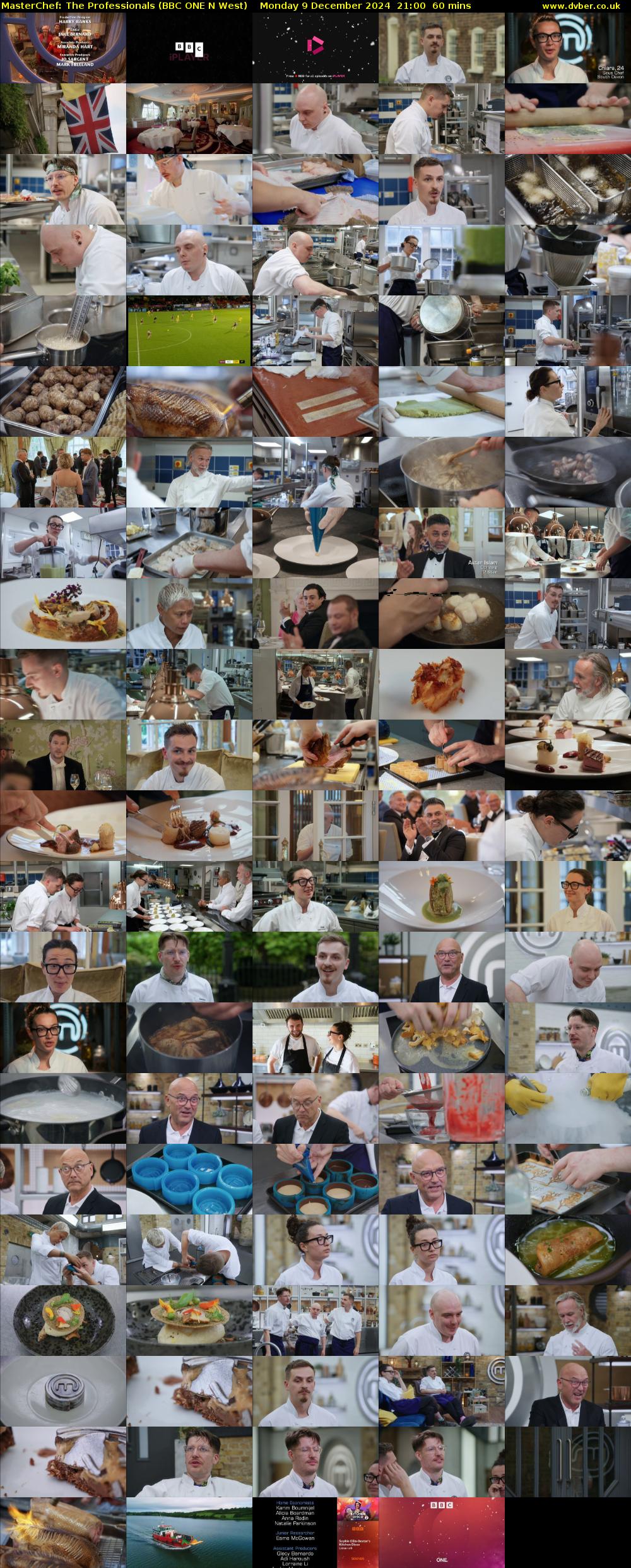 Masterchef: The Professionals (BBC ONE N West) Monday 9 December 2024 21:00 - 22:00
