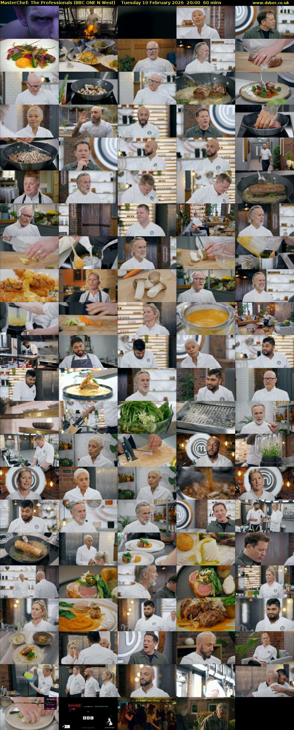 Masterchef: The Professionals (BBC ONE N West) Tuesday 10 February 2026 20:00 - 21:00