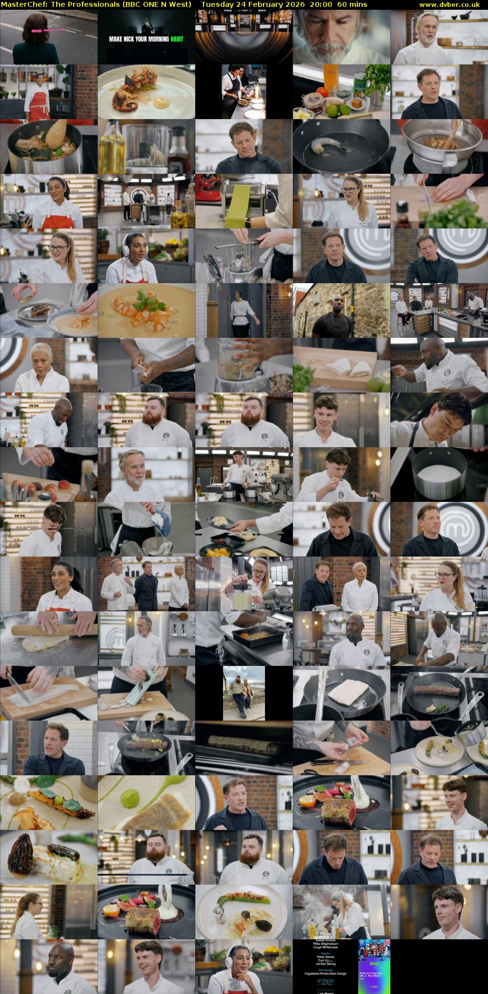 Masterchef: The Professionals (BBC ONE N West) Tuesday 24 February 2026 20:00 - 21:00