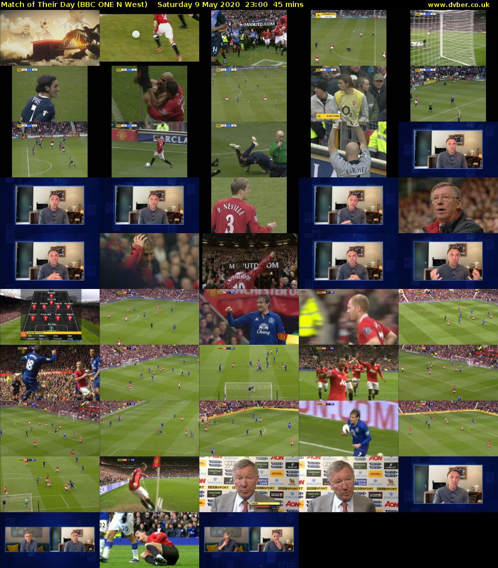 Match of Their Day (BBC ONE N West) Saturday 9 May 2020 23:00 - 23:45