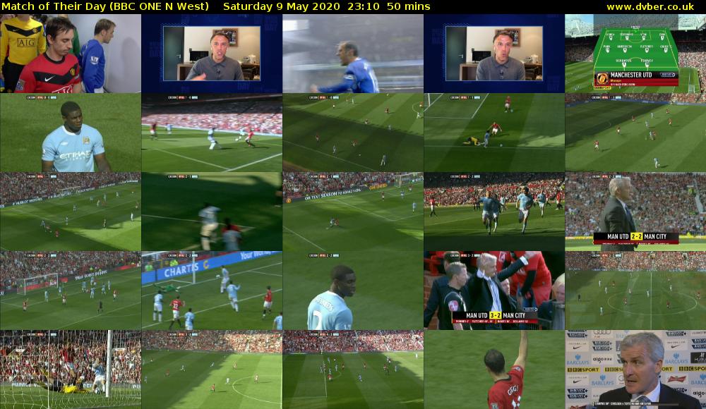 Match of Their Day (BBC ONE N West) Saturday 9 May 2020 23:10 - 00:00