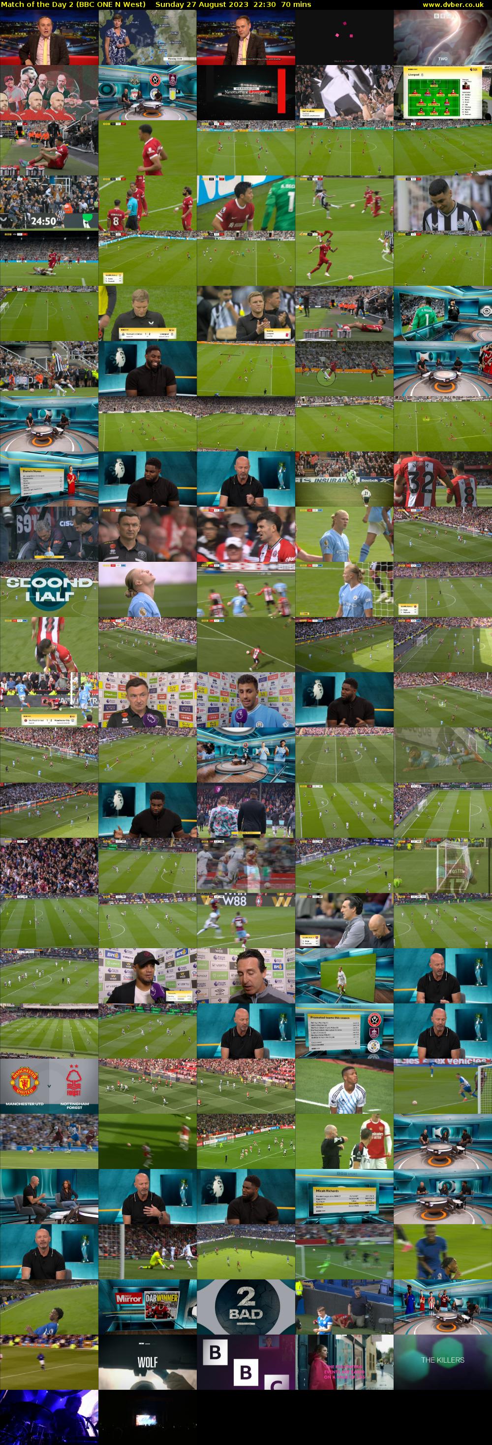Match of the Day 2 (BBC ONE N West) Sunday 27 August 2023 22:30 - 23:40