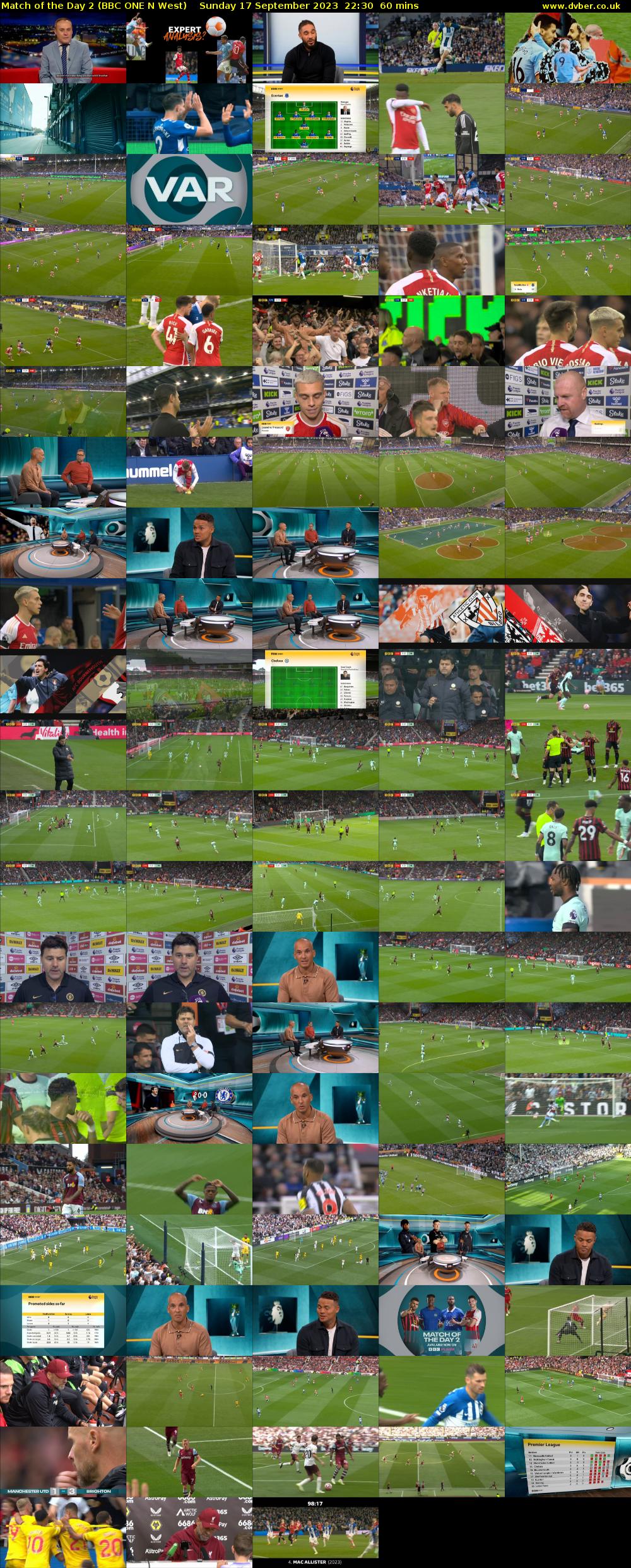 Match of the Day 2 (BBC ONE N West) Sunday 17 September 2023 22:30 - 23:30