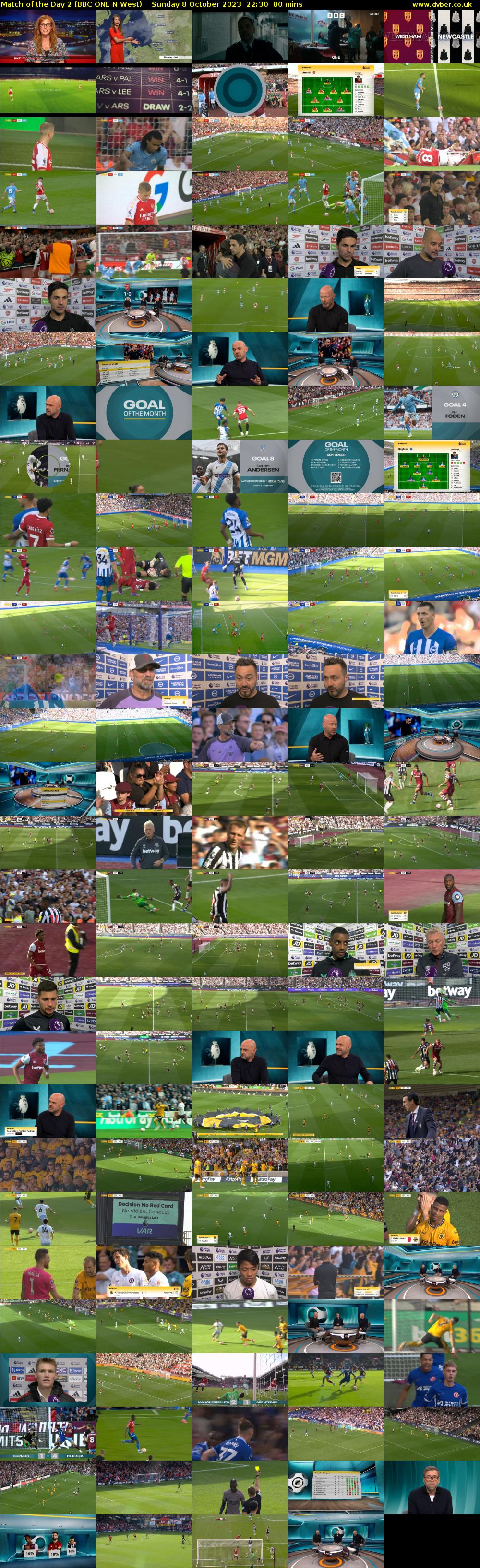 Match of the Day 2 (BBC ONE N West) Sunday 8 October 2023 22:30 - 23:50