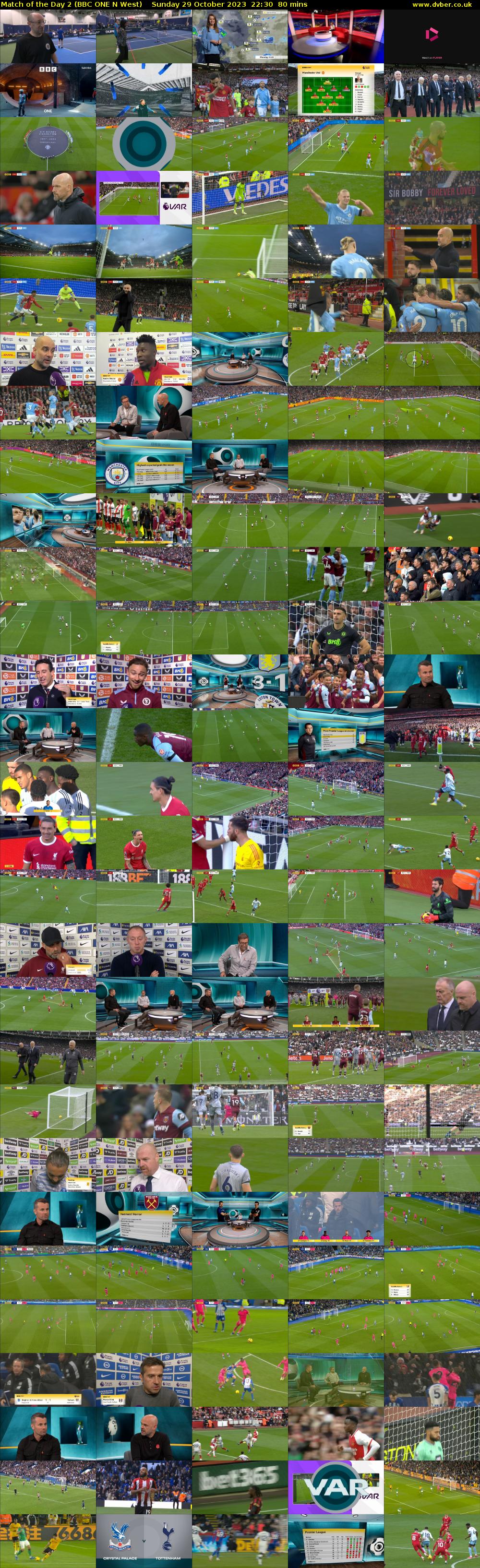 Match of the Day 2 (BBC ONE N West) Sunday 29 October 2023 22:30 - 23:50