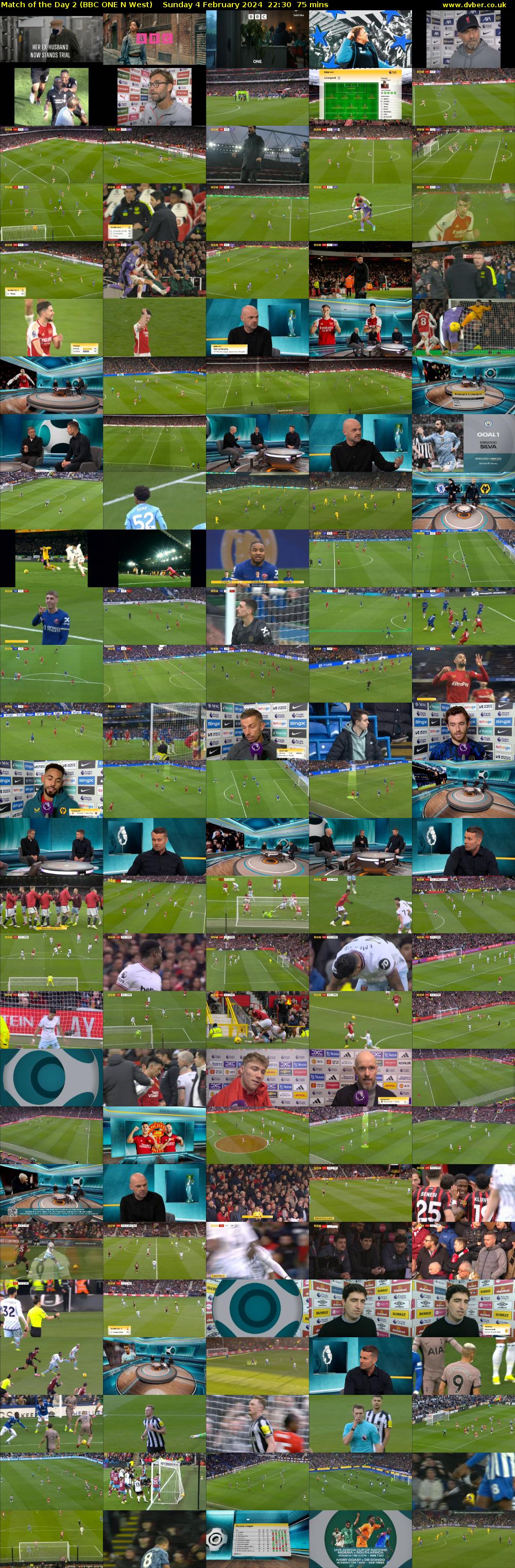 Match of the Day 2 (BBC ONE N West) Sunday 4 February 2024 22:30 - 23:45