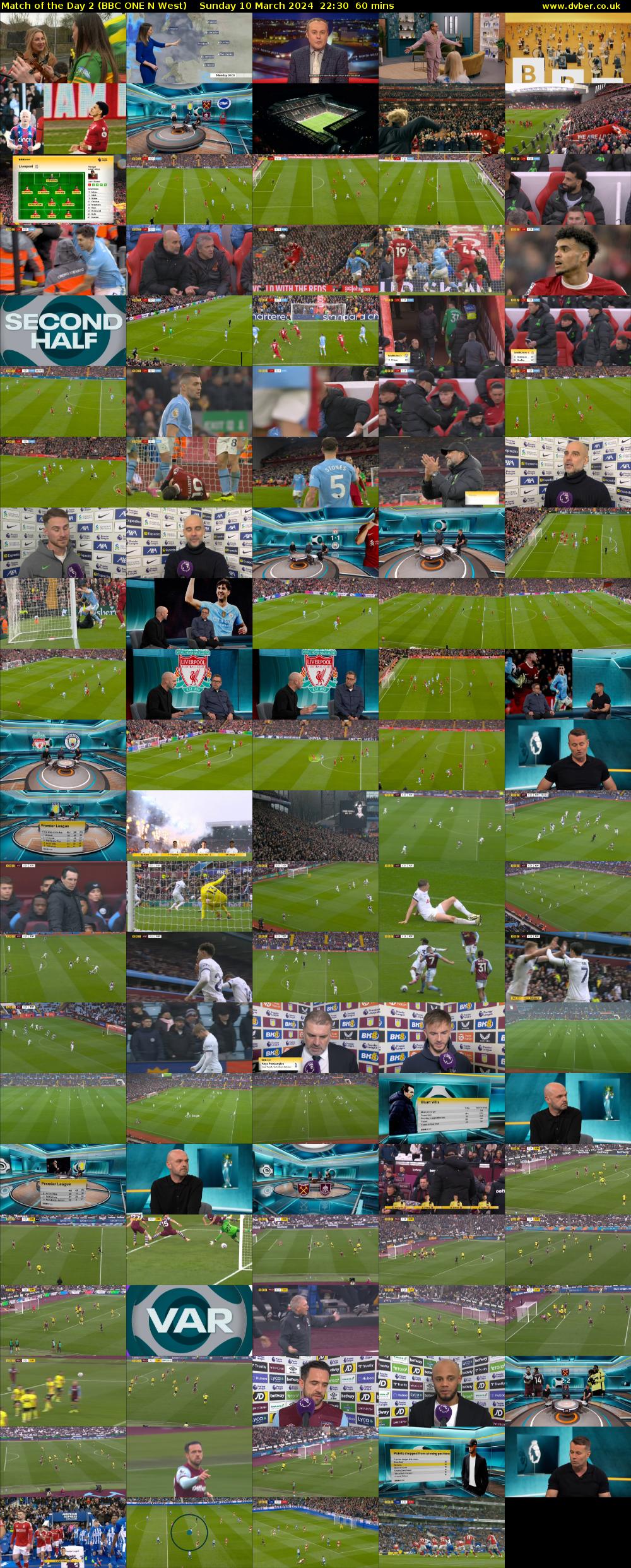 Match of the Day 2 (BBC ONE N West) Sunday 10 March 2024 22:30 - 23:30