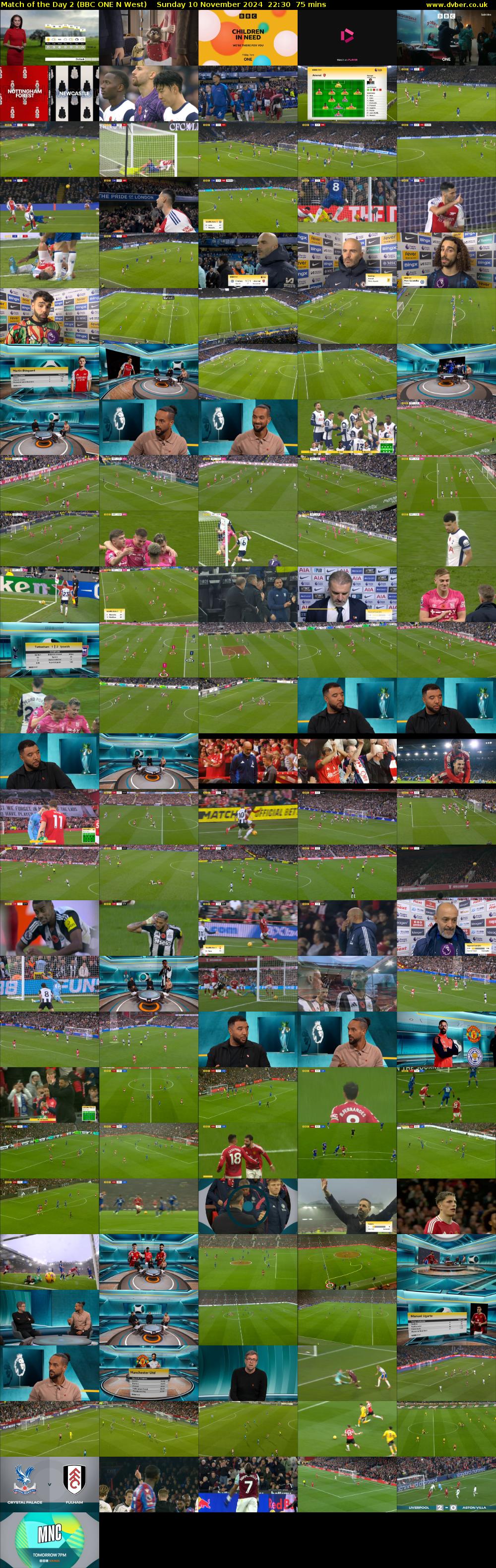 Match of the Day 2 (BBC ONE N West) Sunday 10 November 2024 22:30 - 23:45