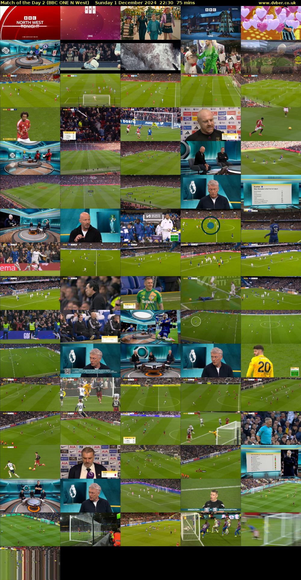 Match of the Day 2 (BBC ONE N West) Sunday 1 December 2024 22:30 - 23:45